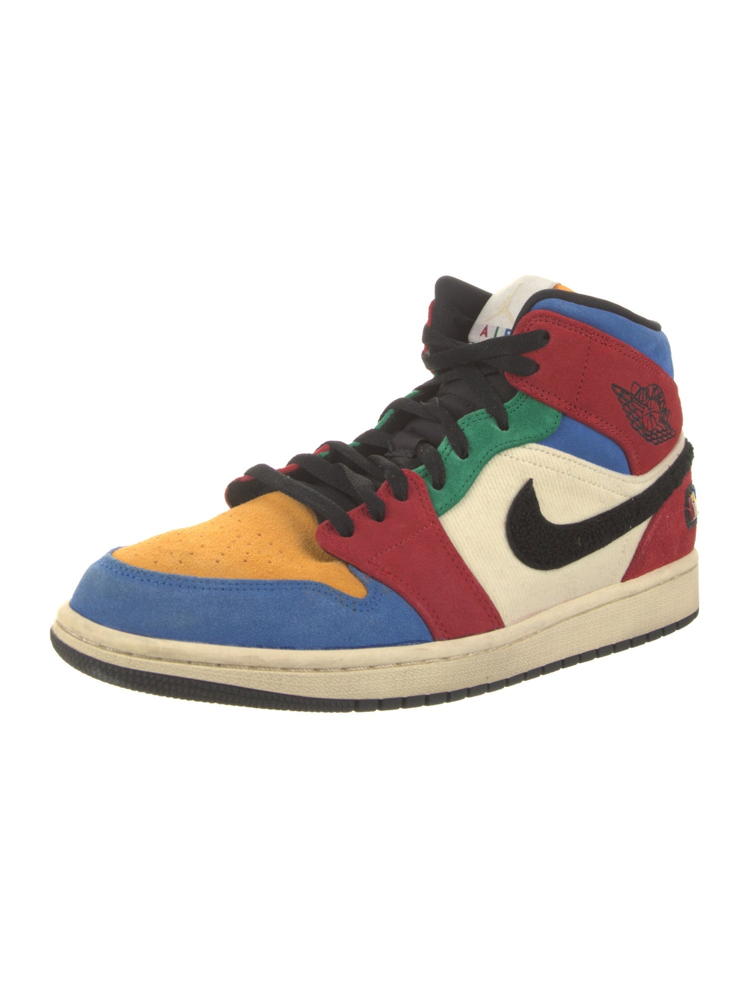 Jordan Suede Colorblock Pattern Sneakers