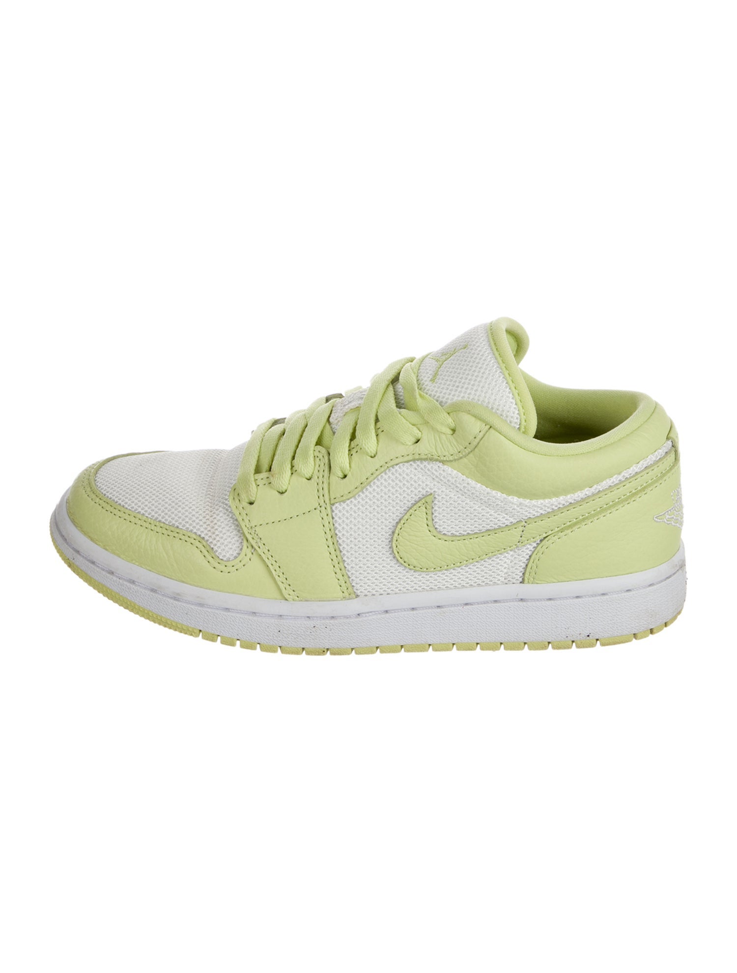 Jordan Leather Colorblock Pattern Athletic Sneakers