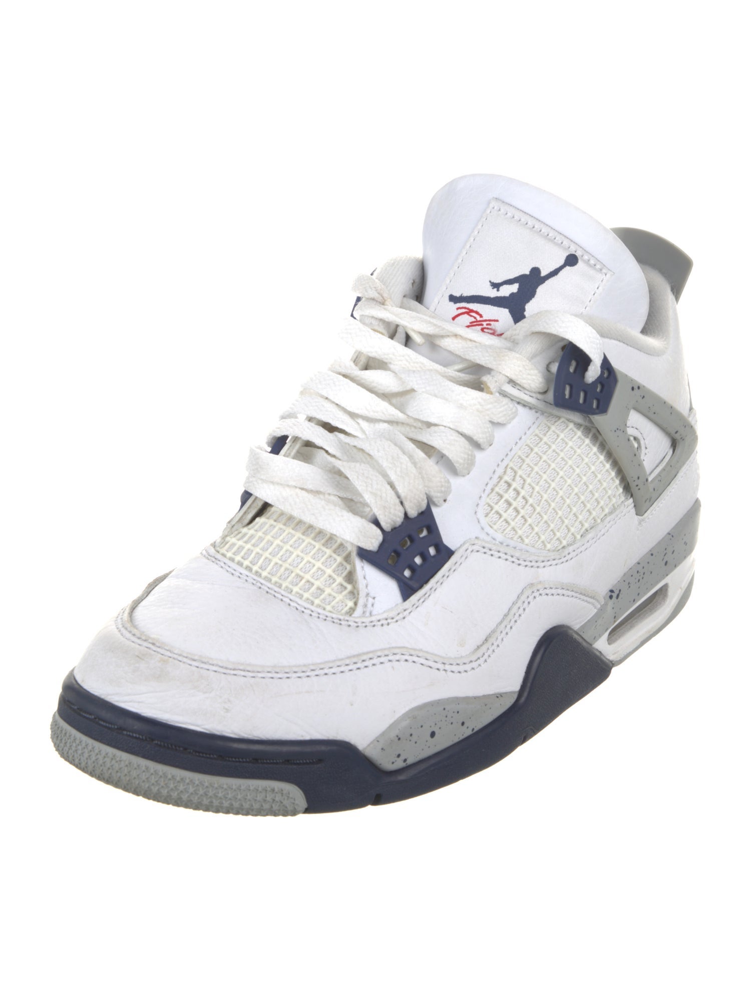 Jordan Leather Colorblock Pattern Sneakers