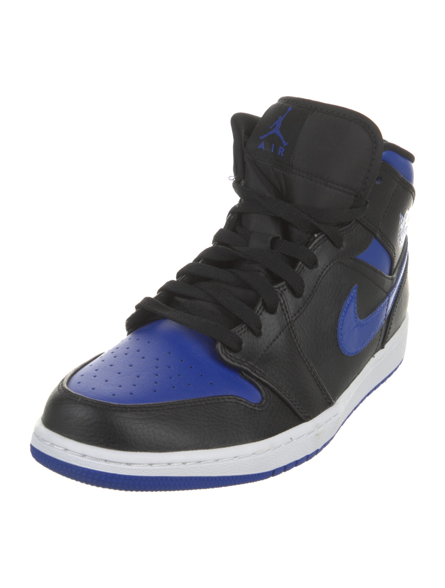 Jordan Leather Colorblock Pattern Sneakers