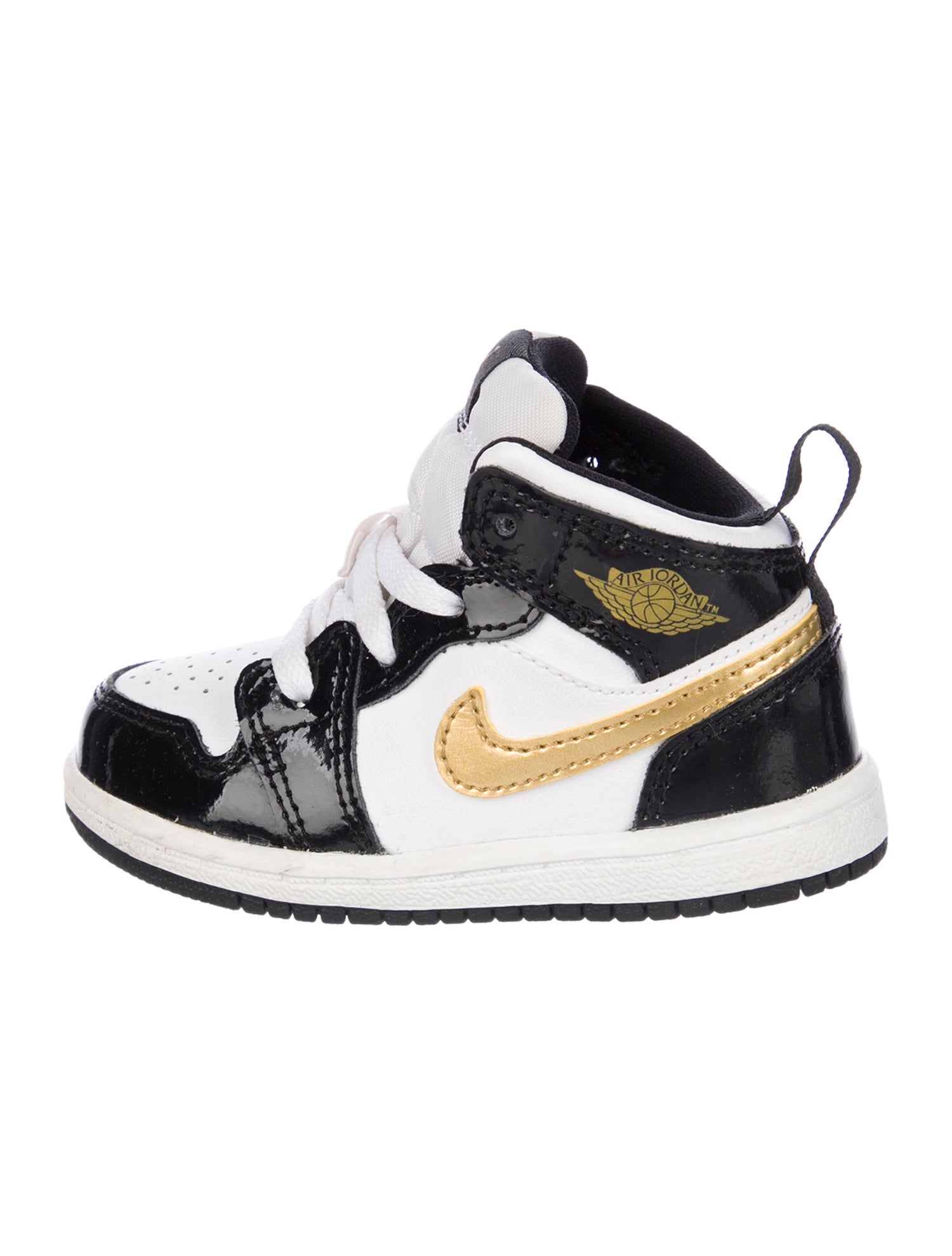 Jordan Leather-Blend Logo High Top Kids Sneakers
