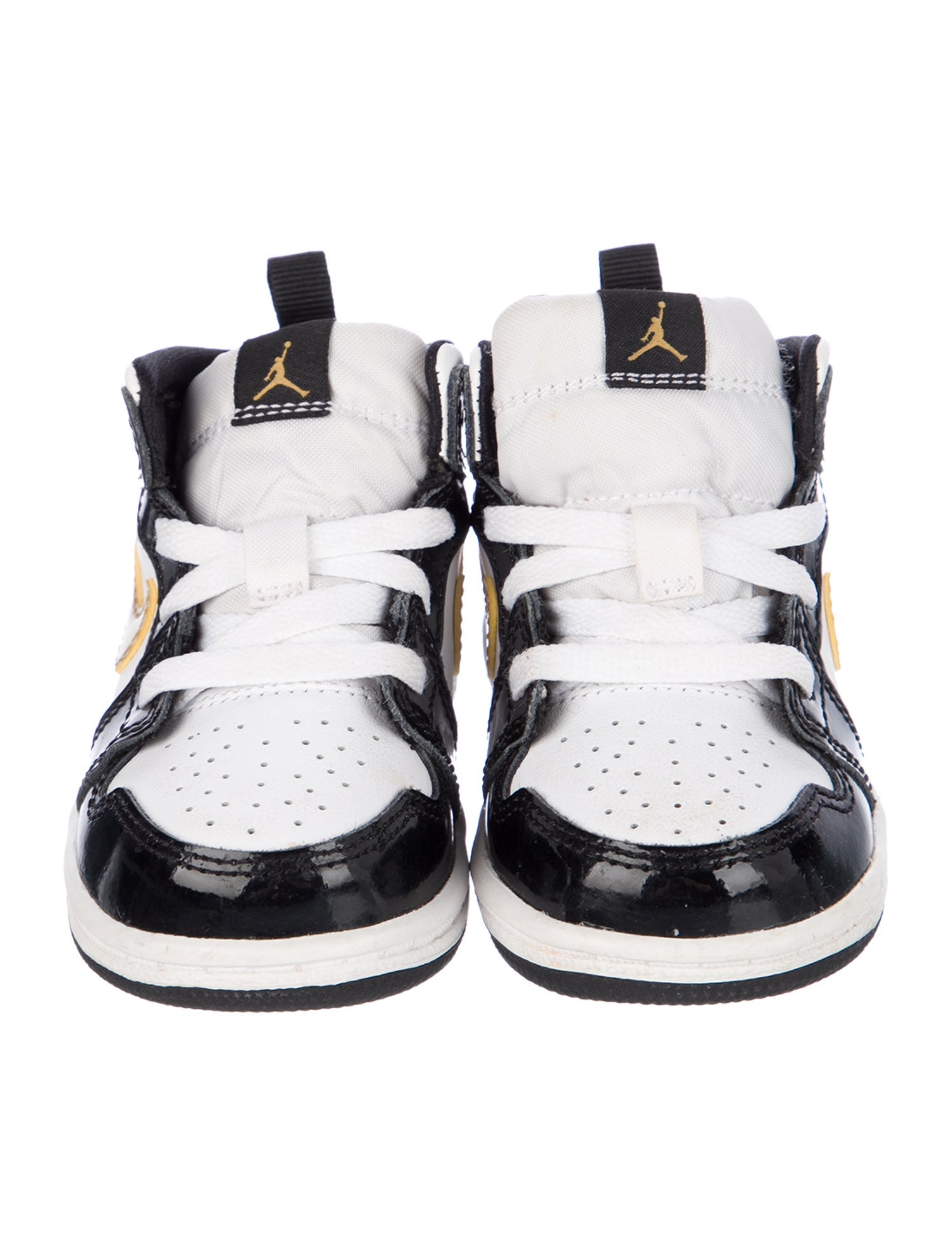 Jordan Leather-Blend Logo High Top Kids Sneakers
