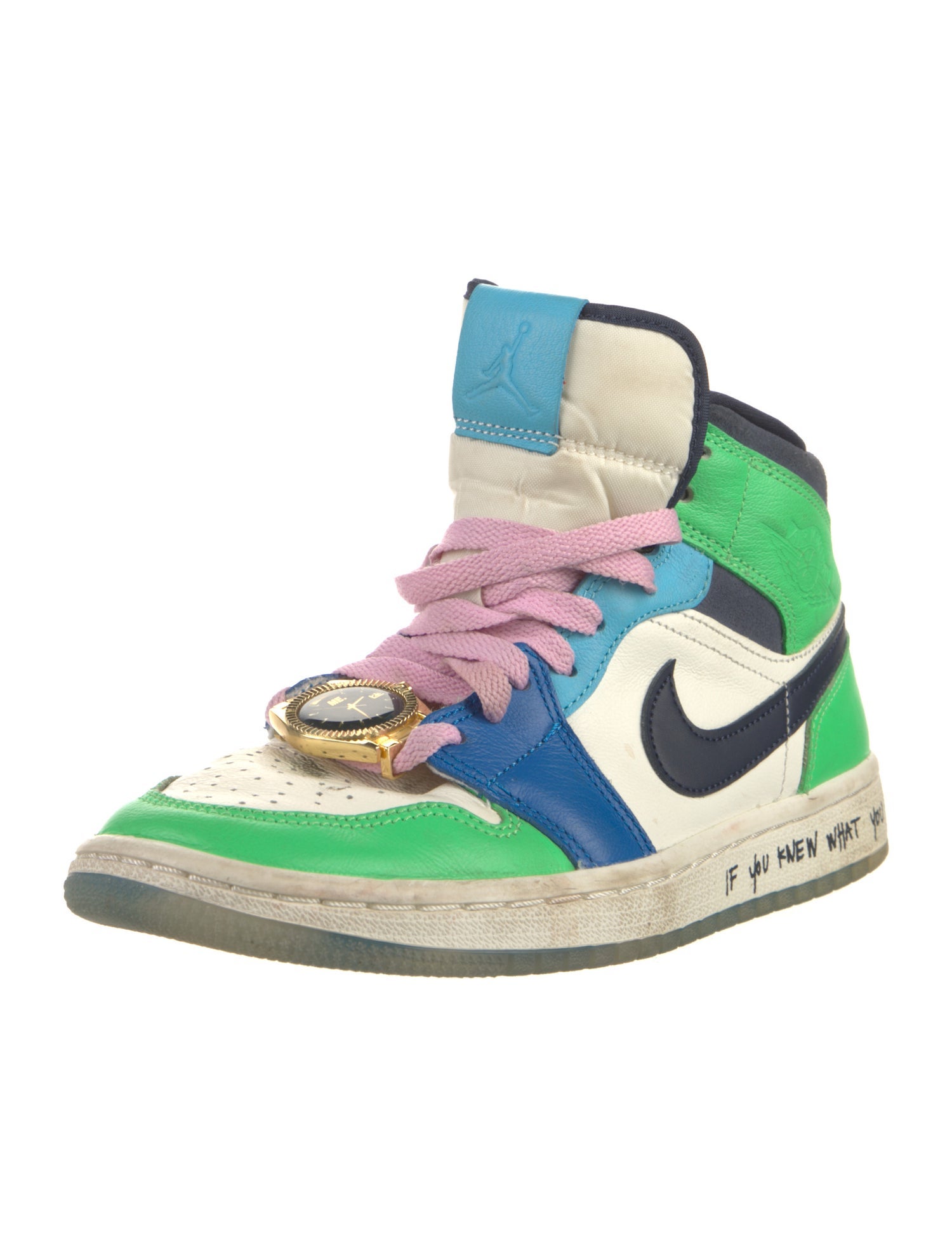 Jordan Colorblock Pattern Wedge Sneakers