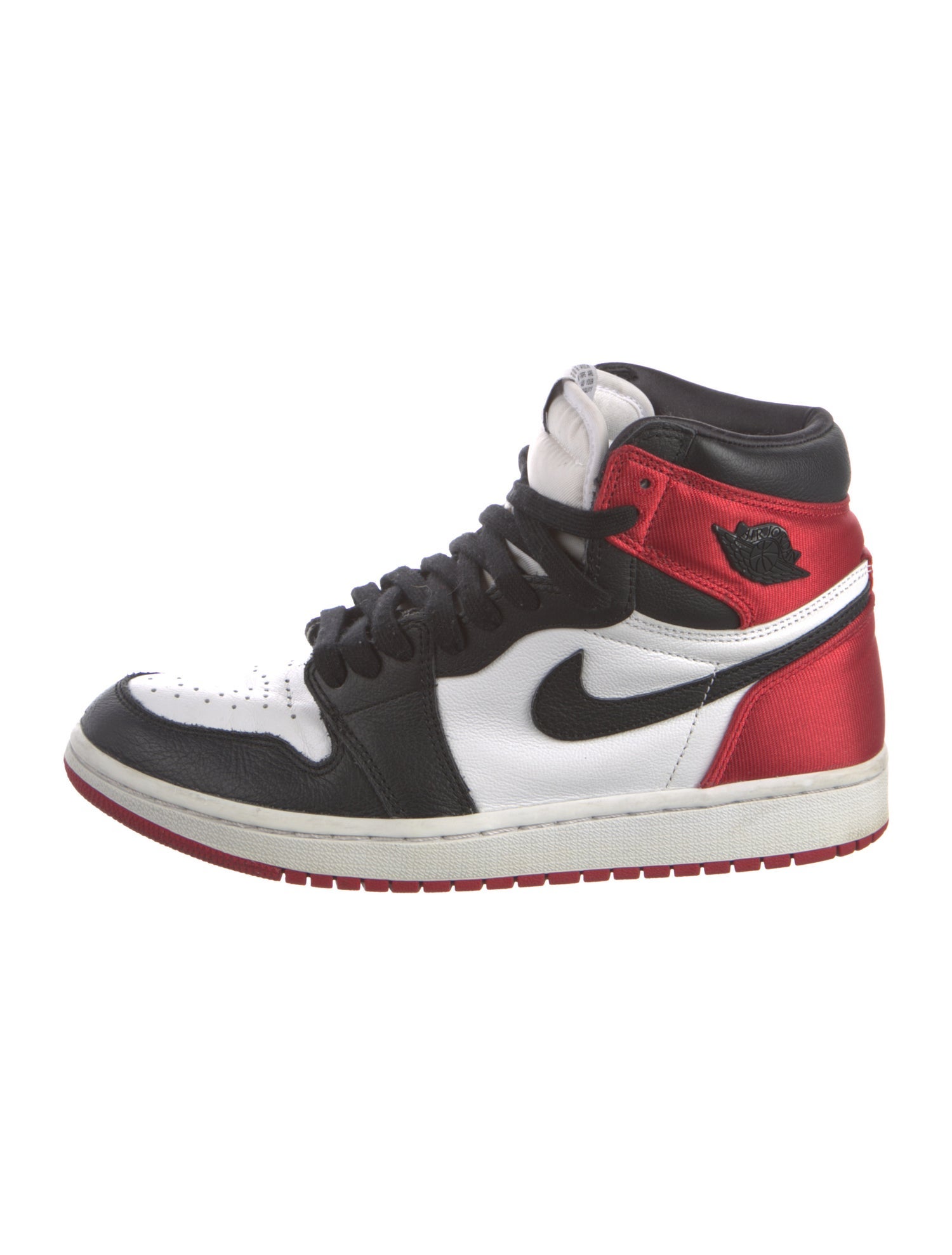 Jordan 1 Retro High 'Satin Black Toe' Sneakers