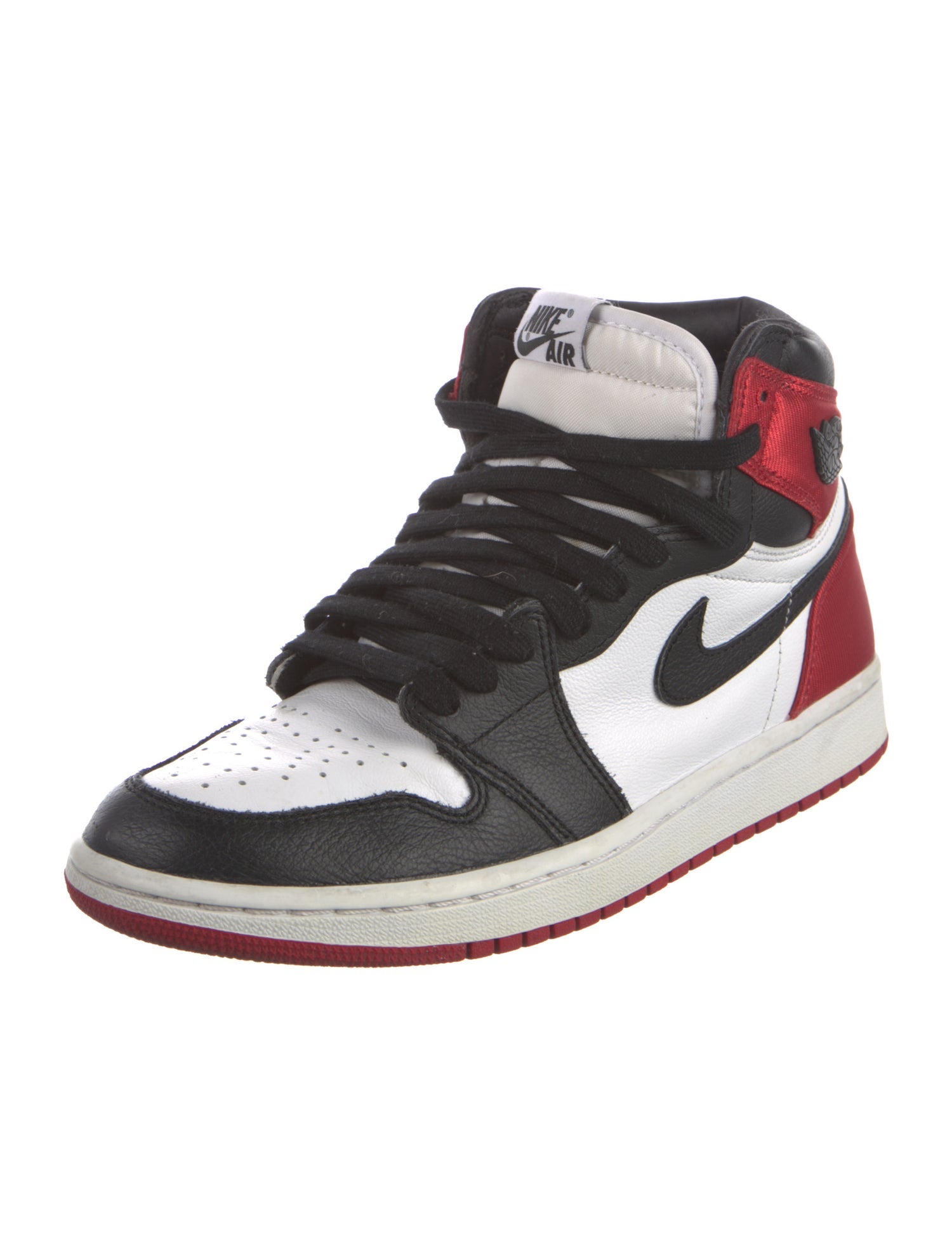 Jordan 1 Retro High 'Satin Black Toe' Sneakers