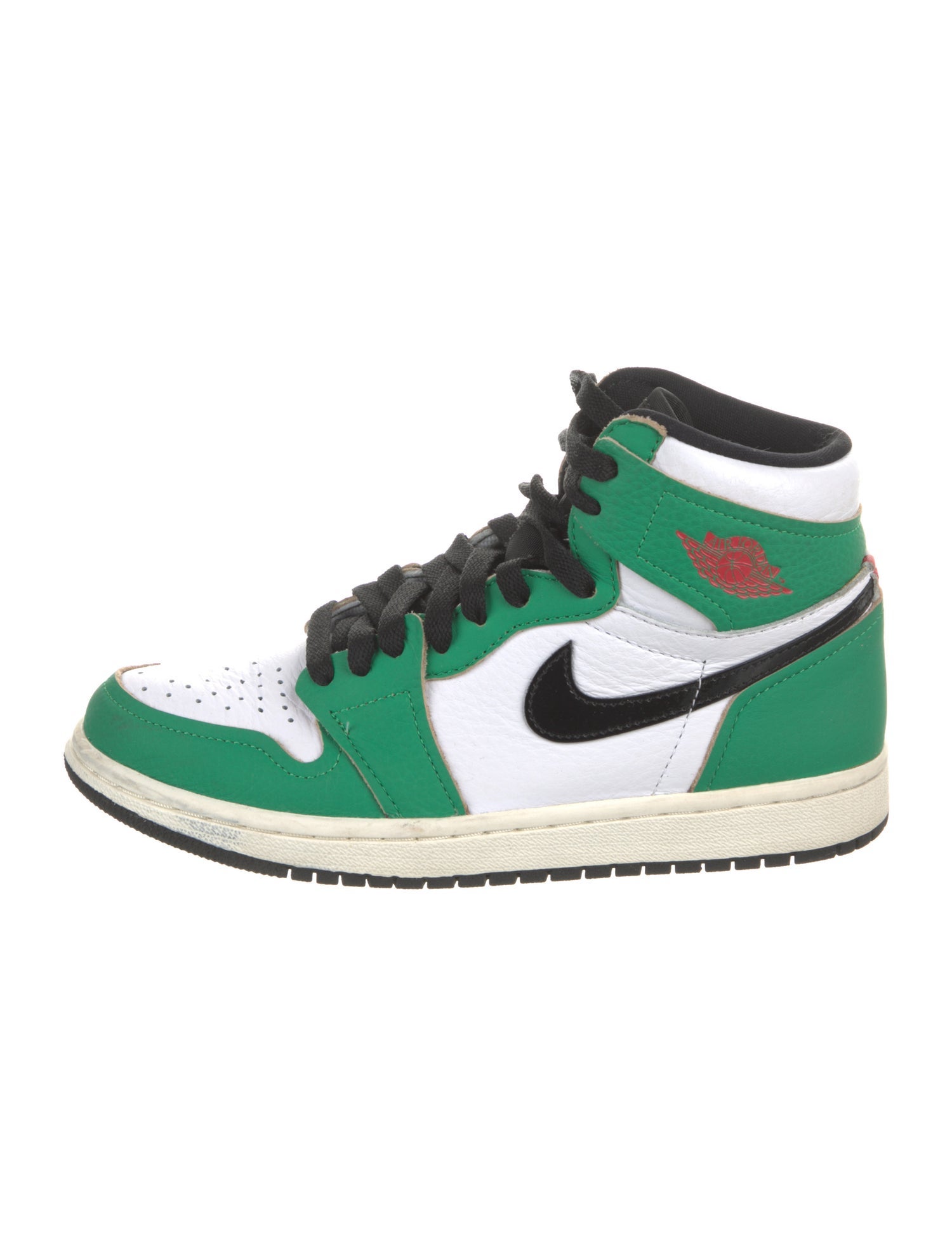 Jordan Leather Colorblock Pattern Sneakers