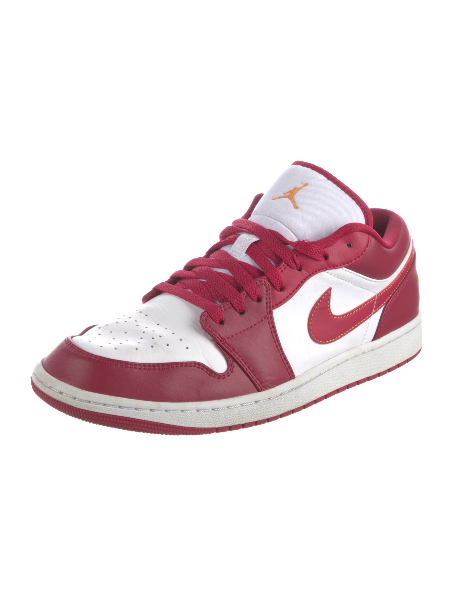 Jordan Leather Colorblock Pattern Sneakers