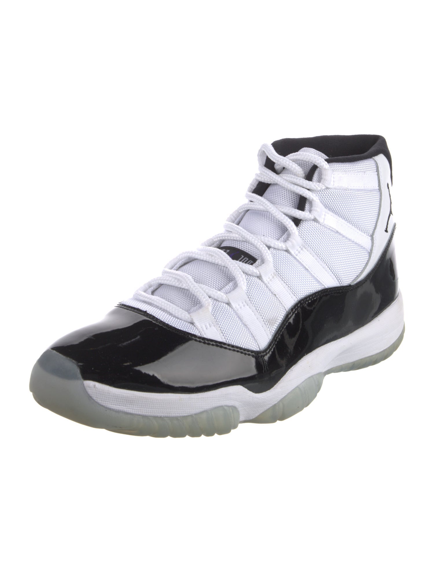 Jordan Patent Leather Colorblock Pattern Sneakers