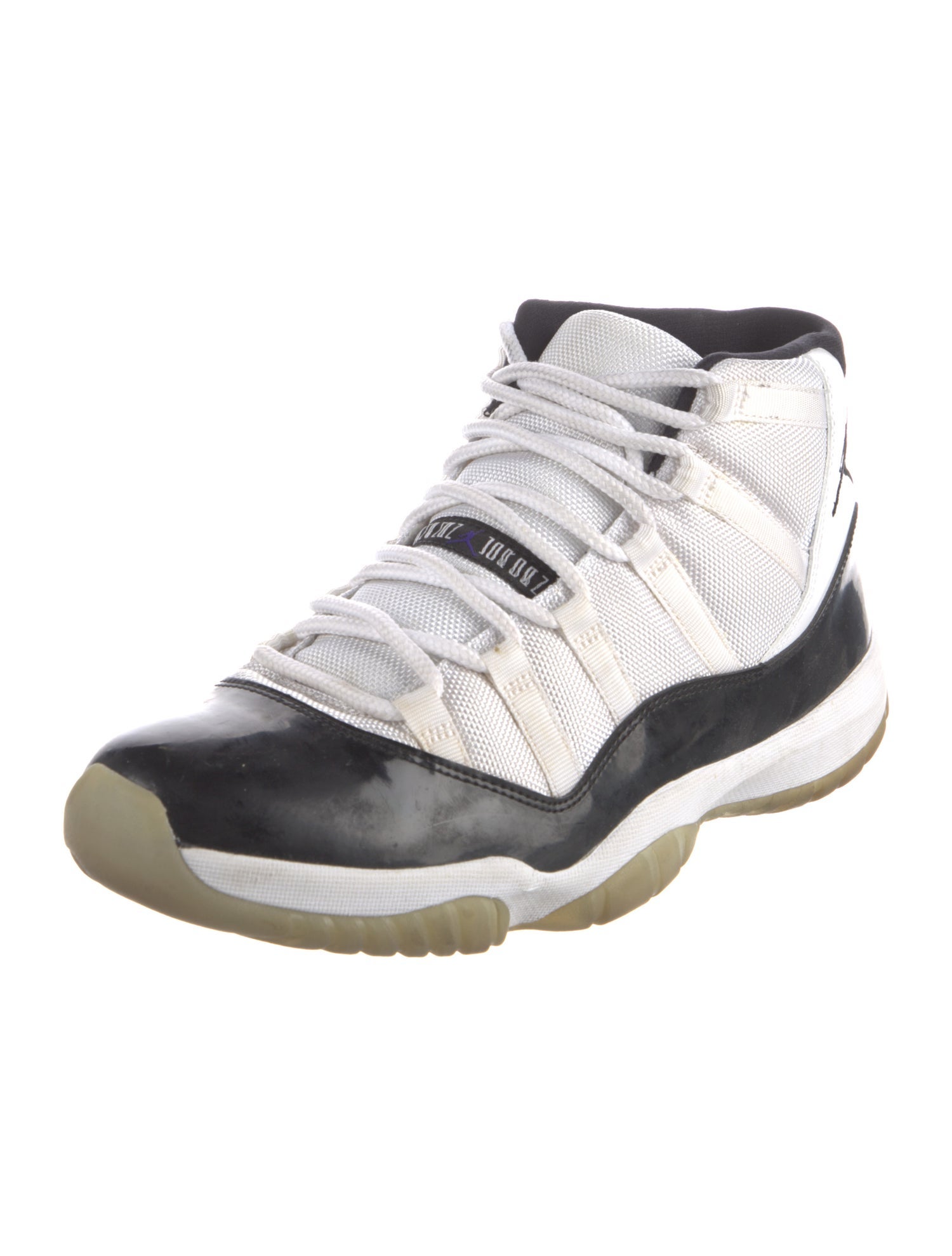 Jordan Patent Leather Colorblock Pattern Sneakers