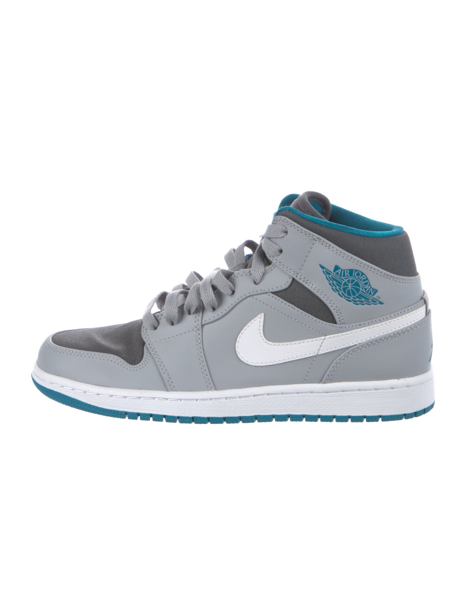 Jordan 1 Mid 'Wolf Grey Tropical Teal' Sneakers