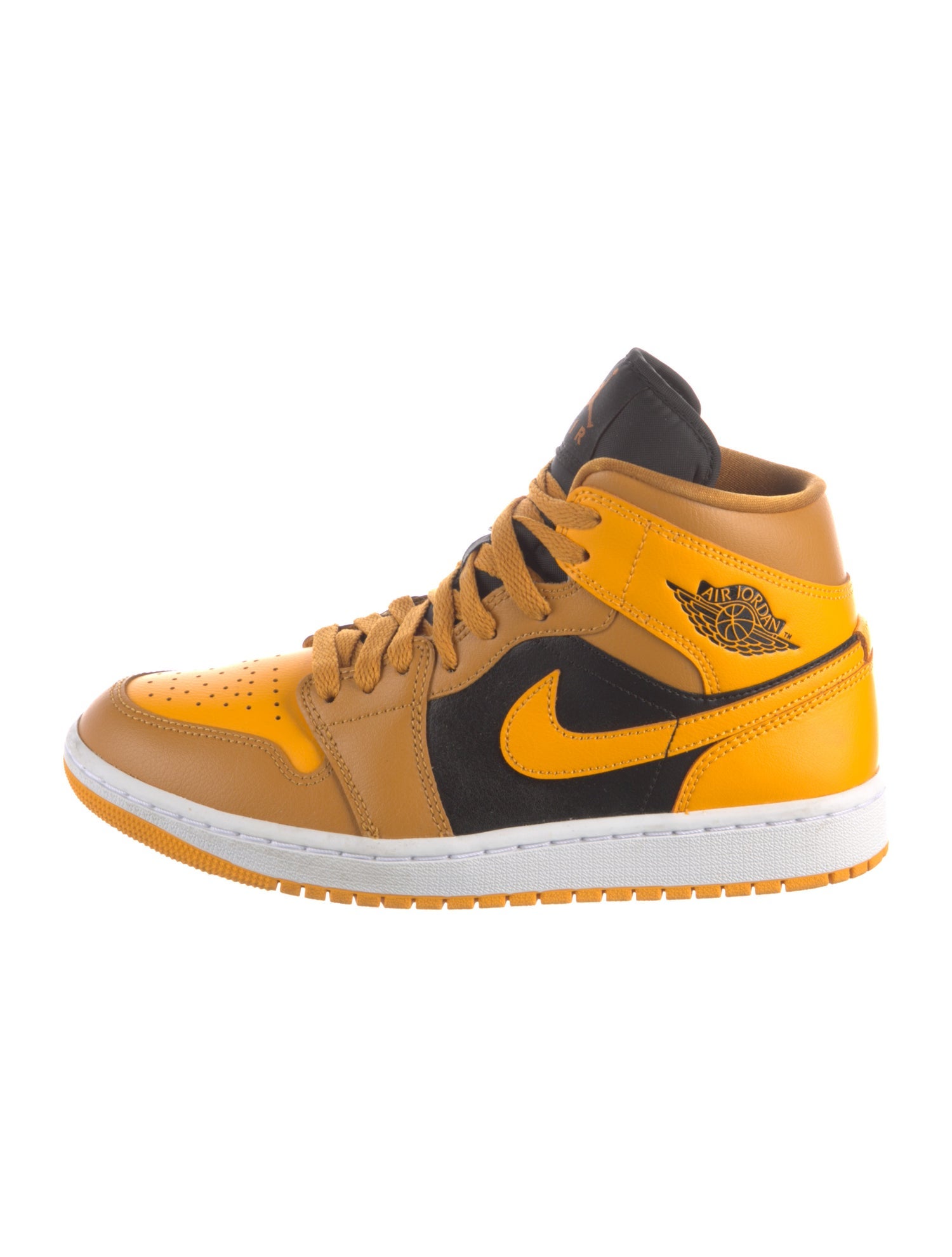 Jordan Leather Colorblock Pattern Sneakers