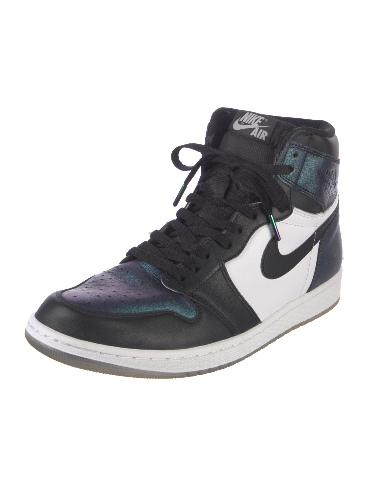 Jordan Leather Colorblock Pattern Sneakers