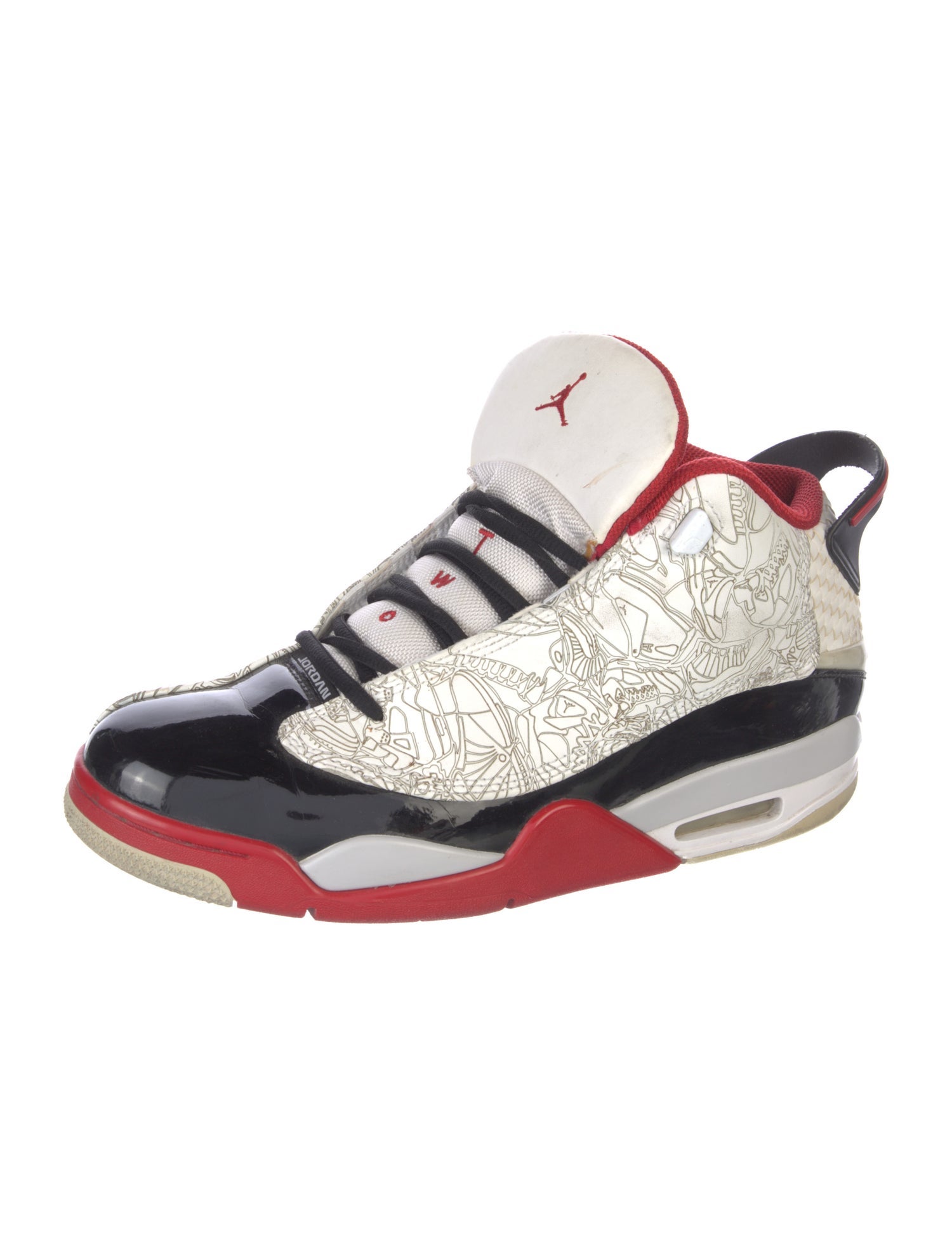 Jordan Dub Zero White Varsity Red Sneakers