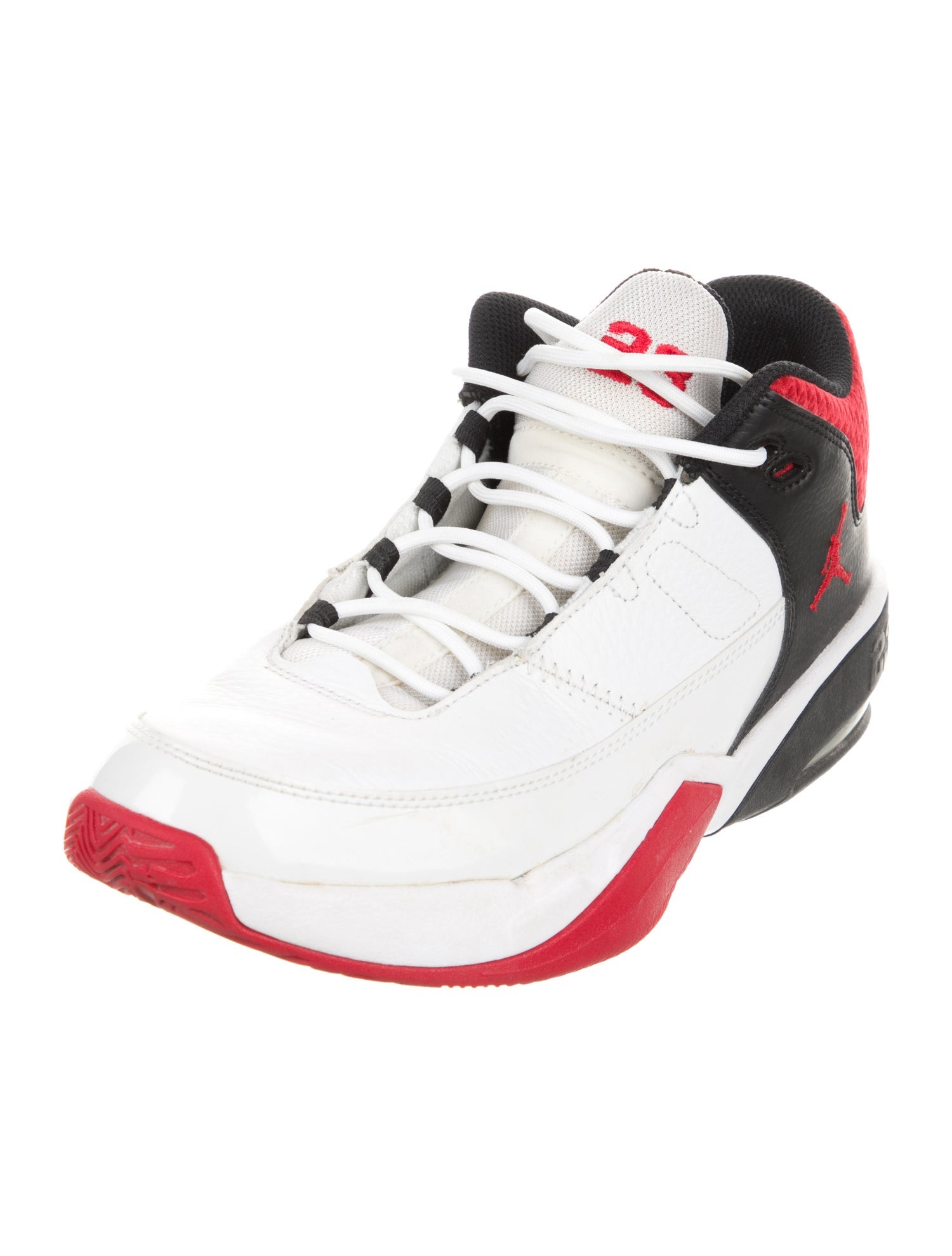 Jordan Leather Colorblock Pattern Sneakers