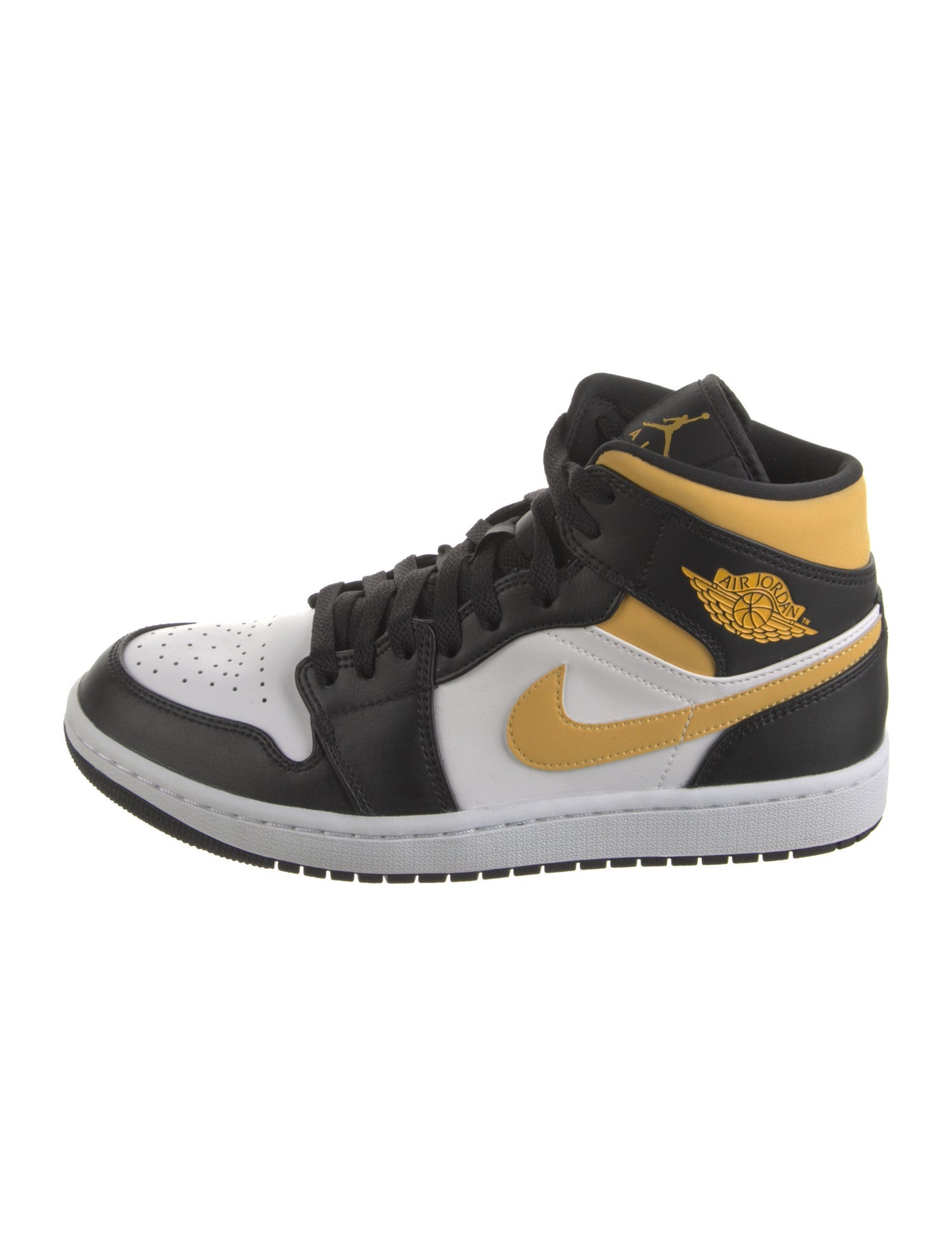 Jordan Leather Colorblock Pattern Sneakers