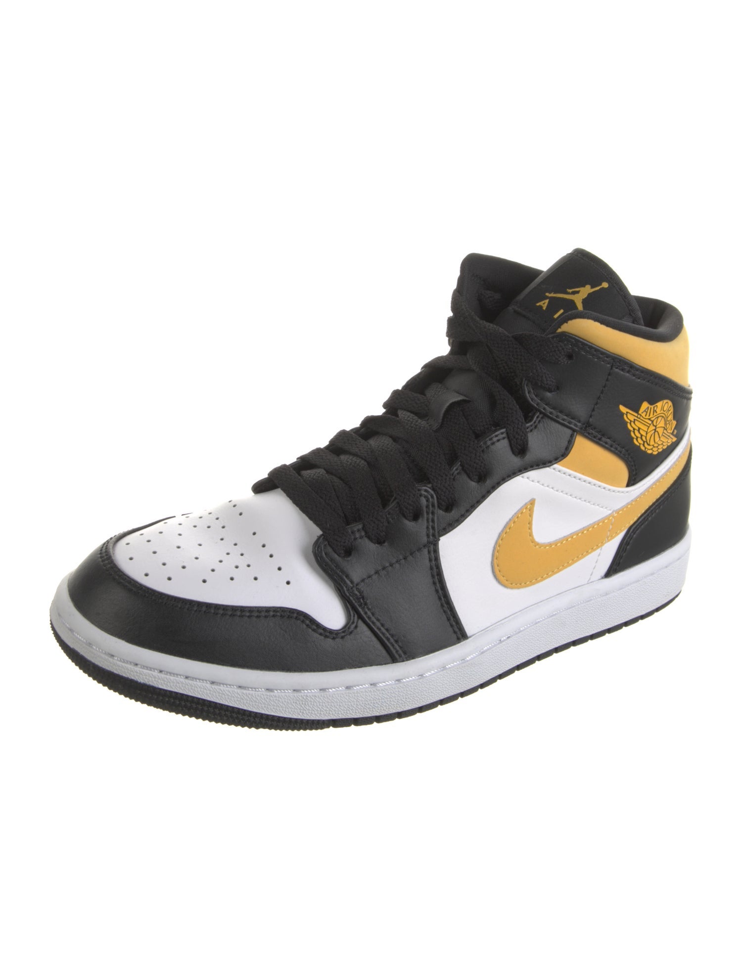 Jordan Leather Colorblock Pattern Sneakers