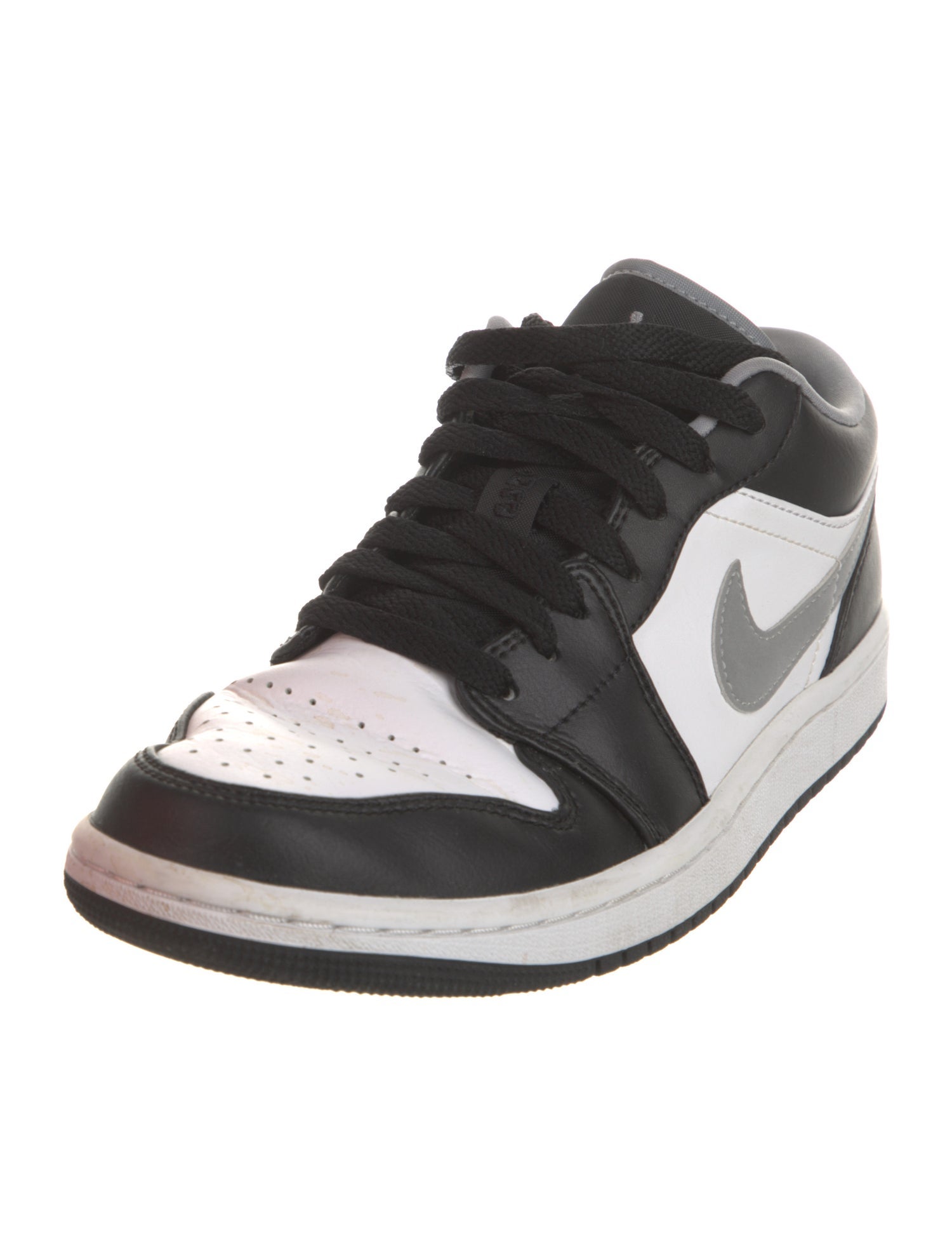 Jordan Leather Colorblock Pattern Athletic Sneakers