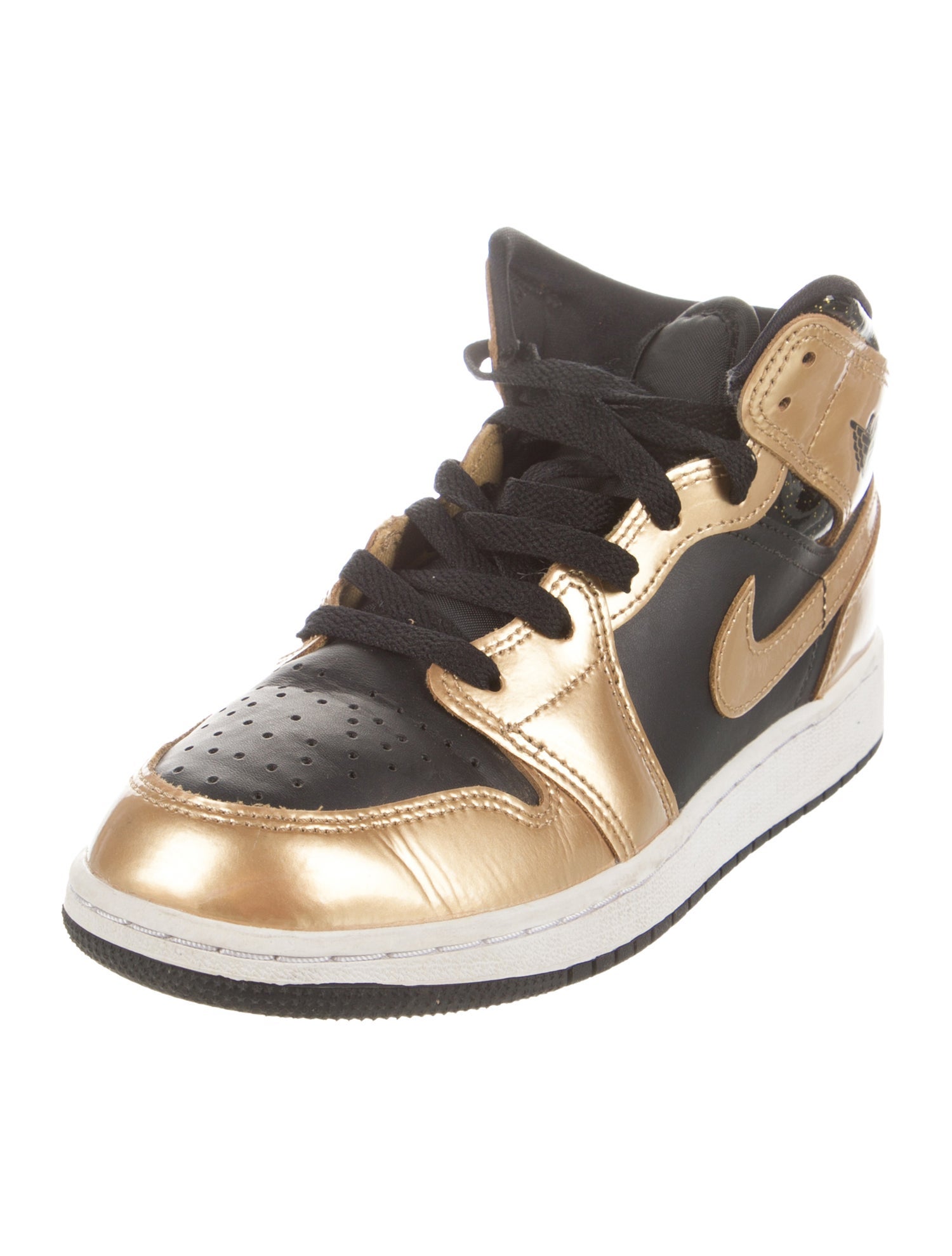 Jordan Leather Printed Wedge Sneakers