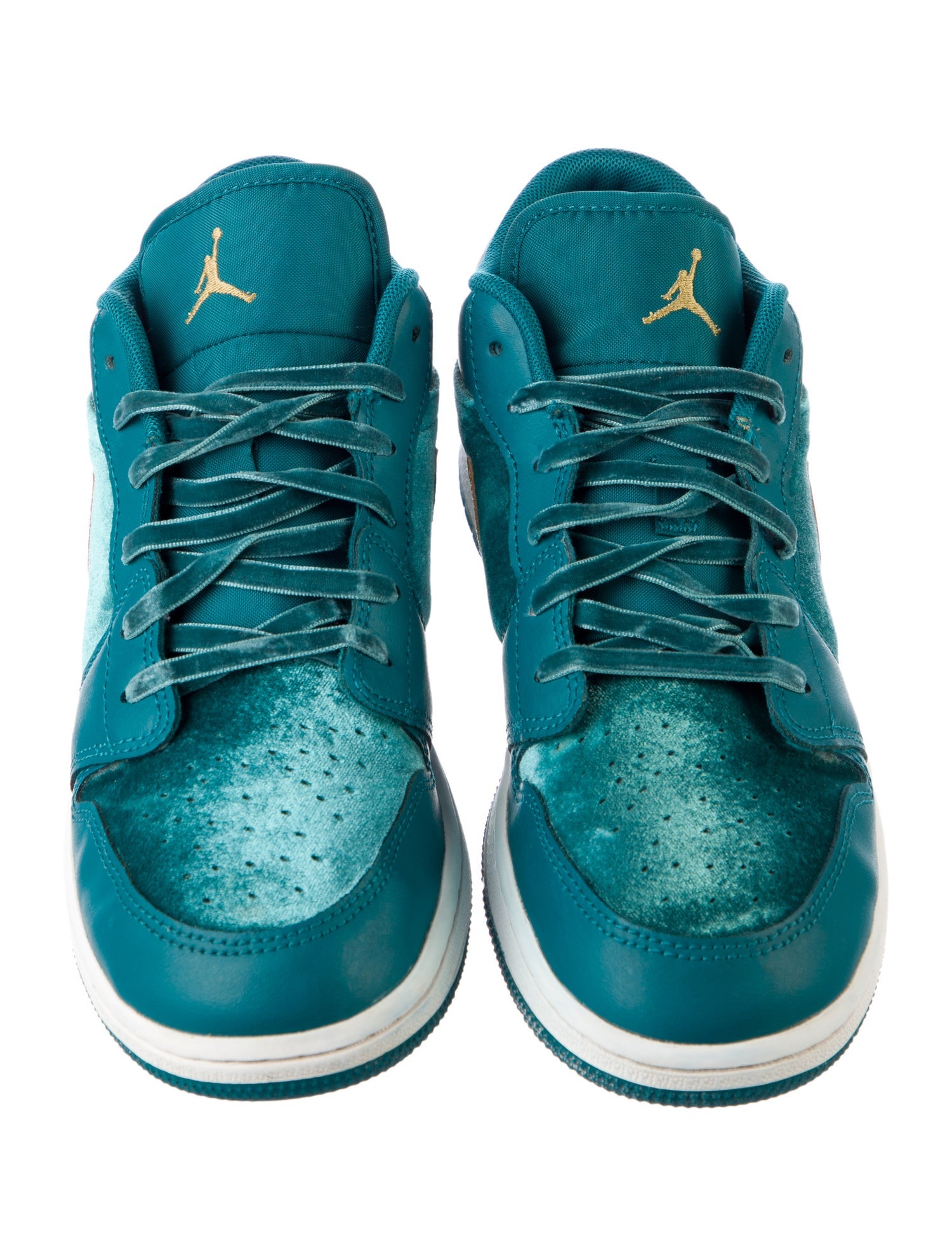 Jordan Kid Boy's Leather Velvet Trim Low Top Sneakers