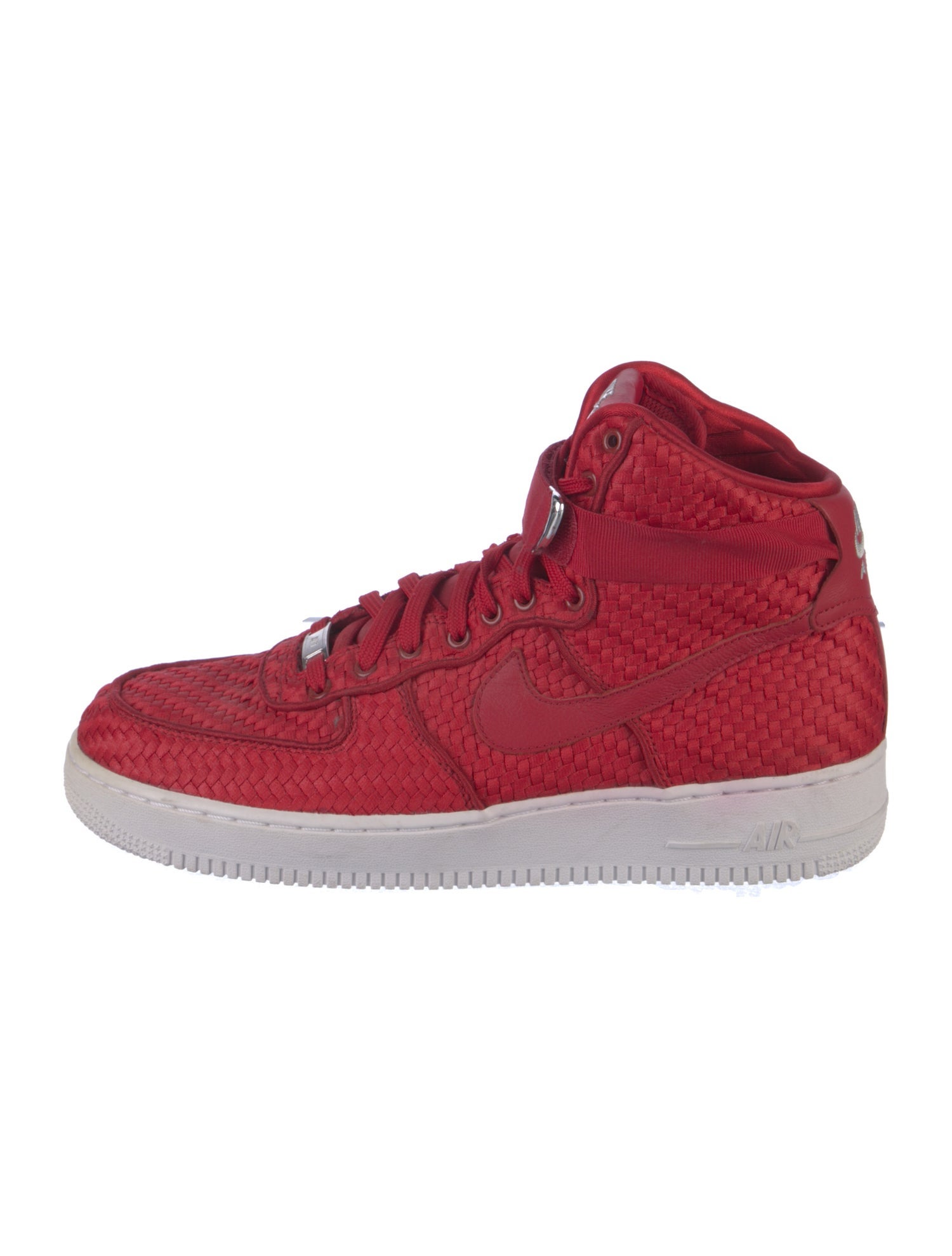 Nike Air Force 1 High Woven Gym Red Sneakers