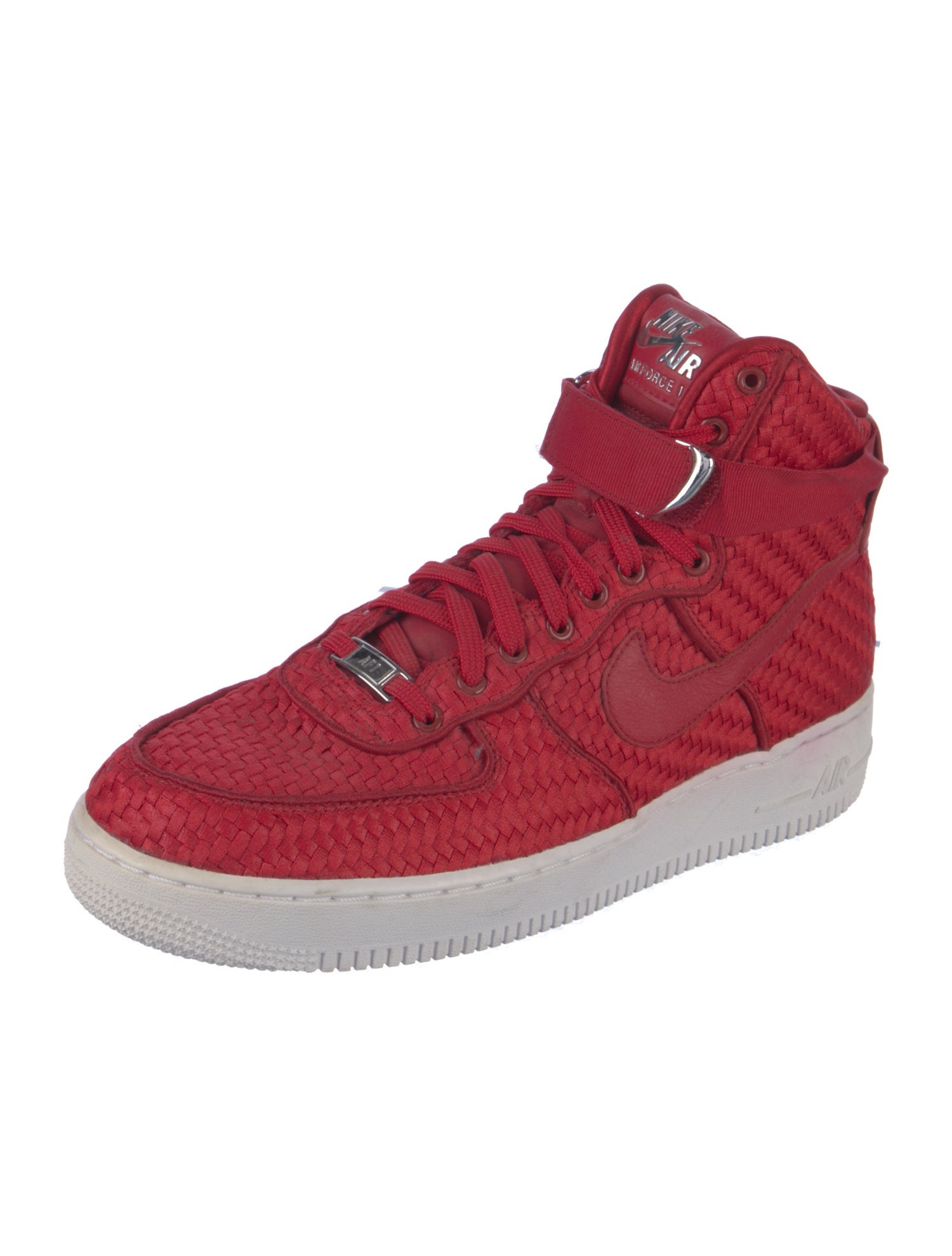 Nike Air Force 1 High Woven Gym Red Sneakers