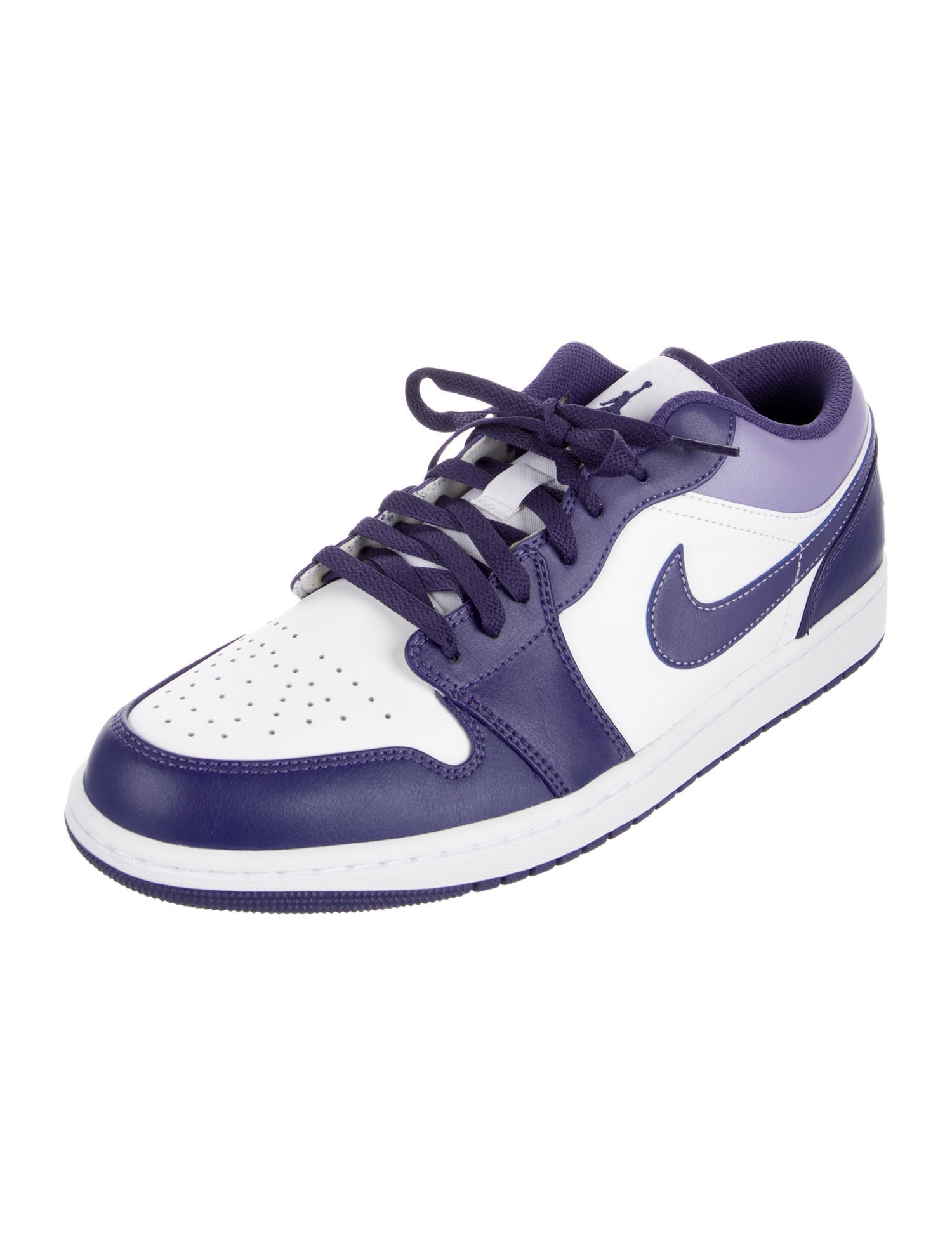 Jordan Leather Colorblock Pattern Sneakers