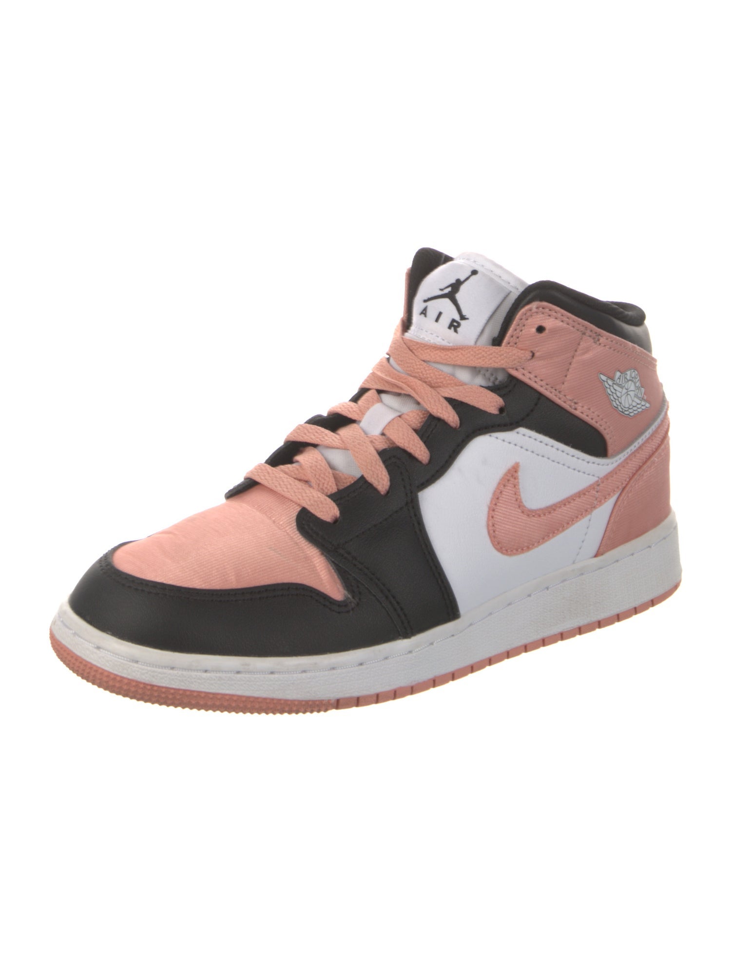 Jordan Leather Colorblock Pattern Athletic Sneakers