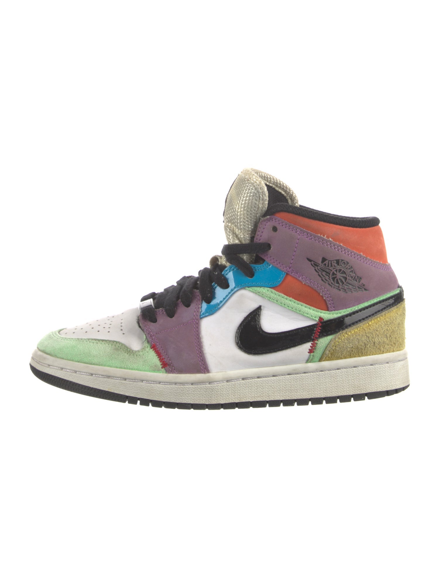 Jordan Jordan 1 Mid SE Multi-Color Wedge Sneakers