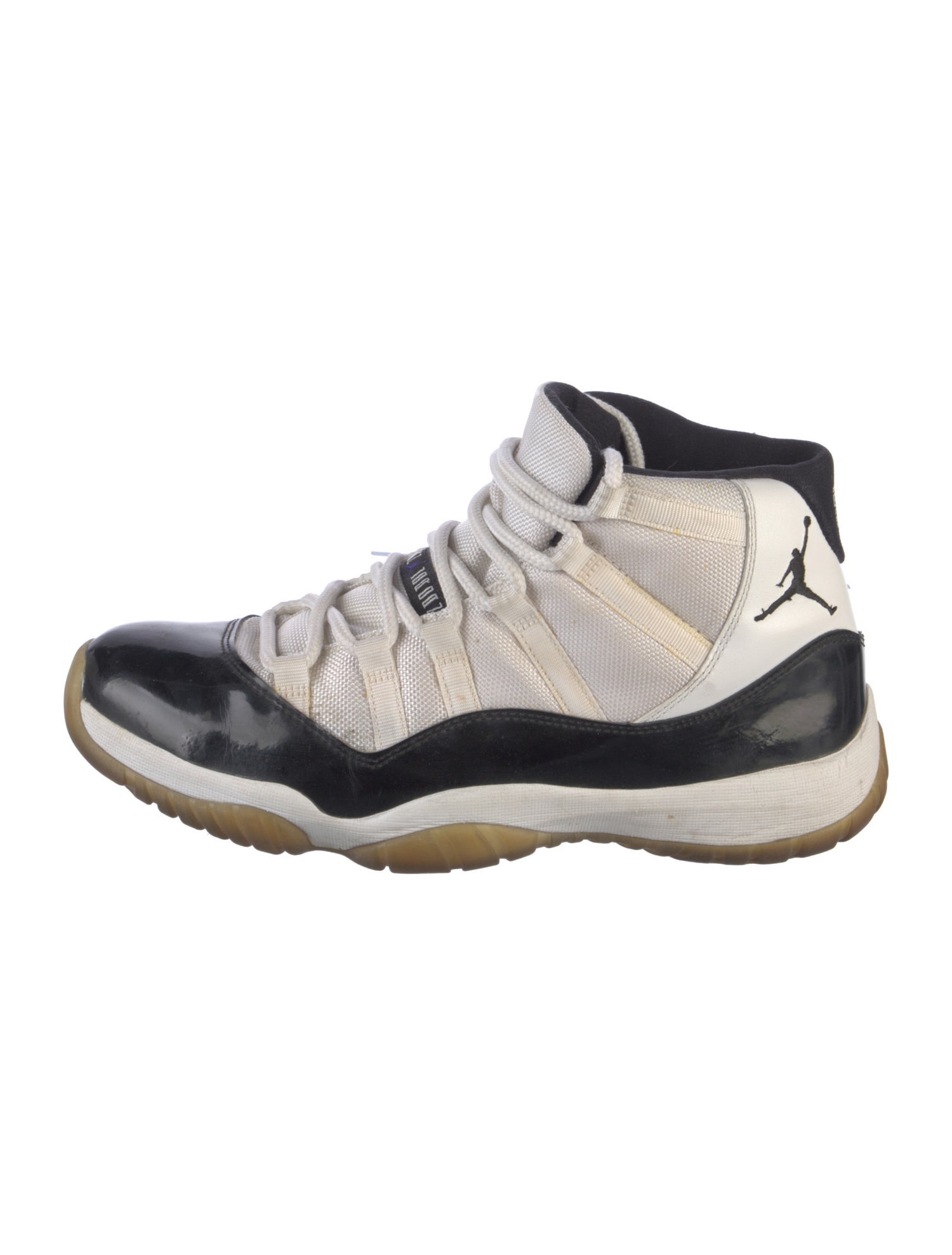 Jordan Patent Leather Colorblock Pattern Athletic Sneakers