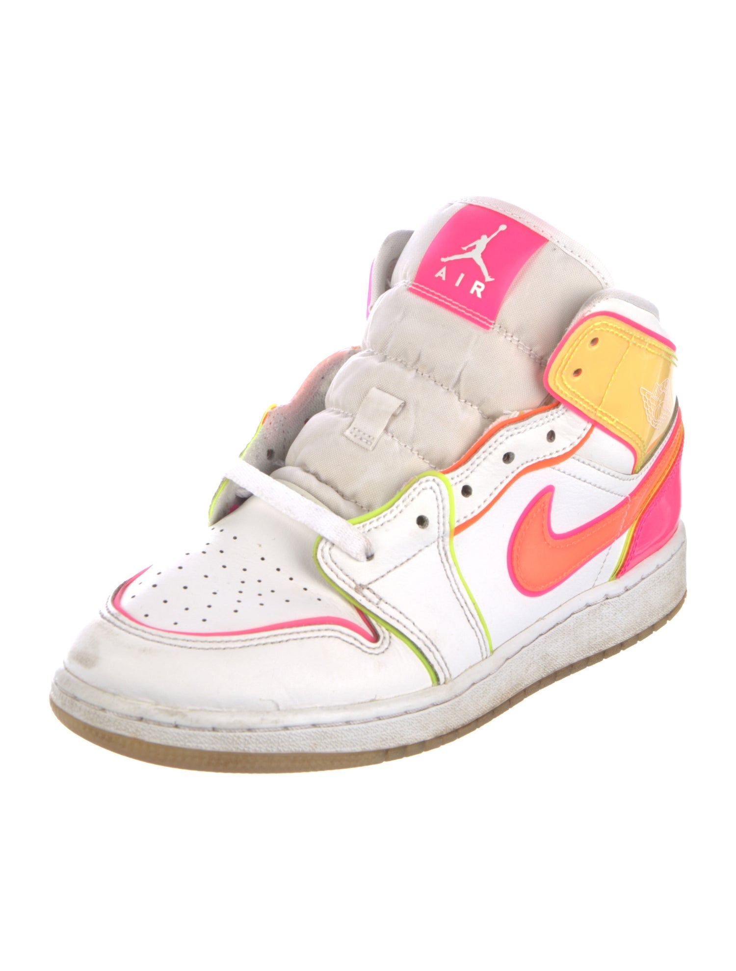 Jordan Leather Printed Wedge Sneakers