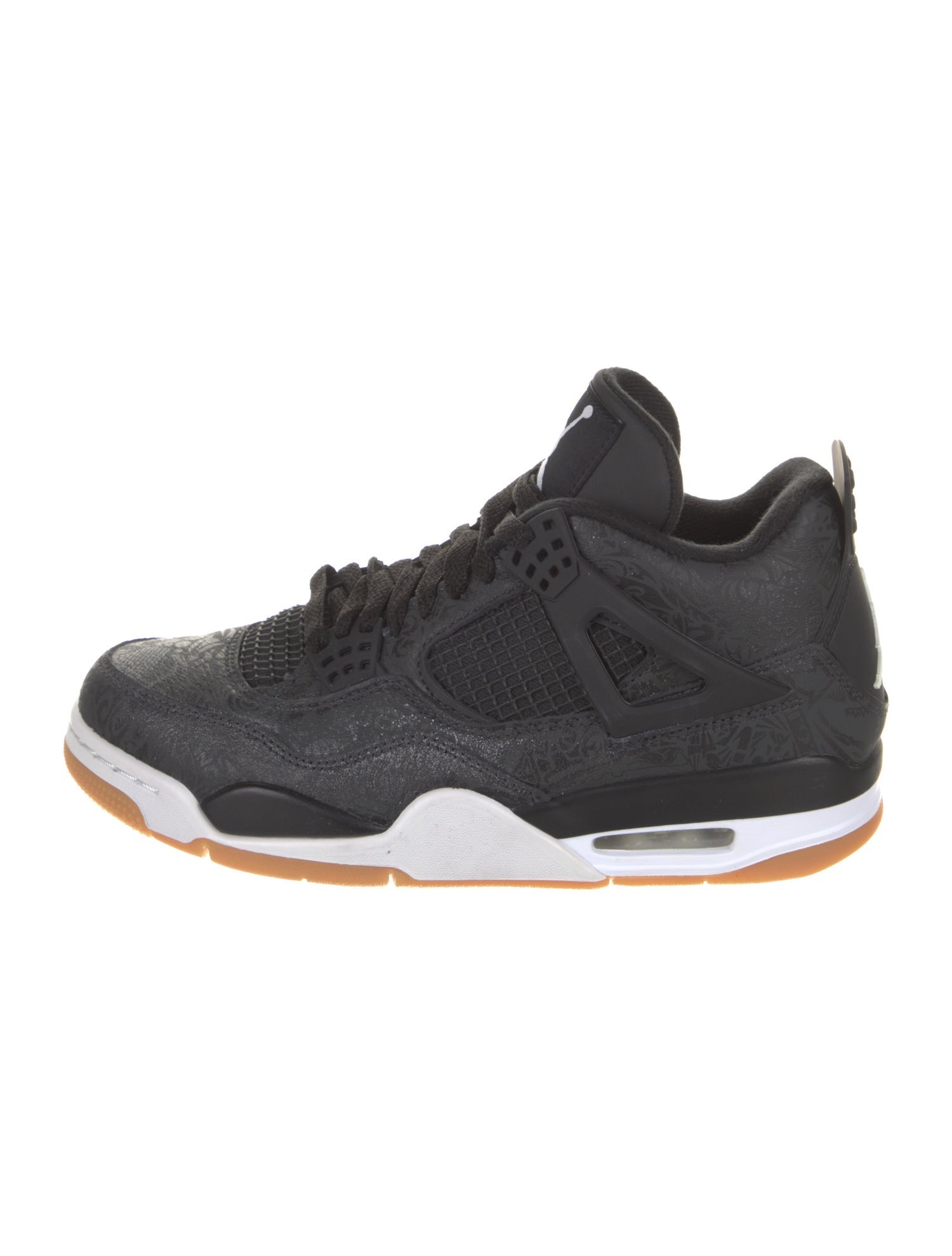 Jordan Leather Colorblock Pattern Athletic Sneakers