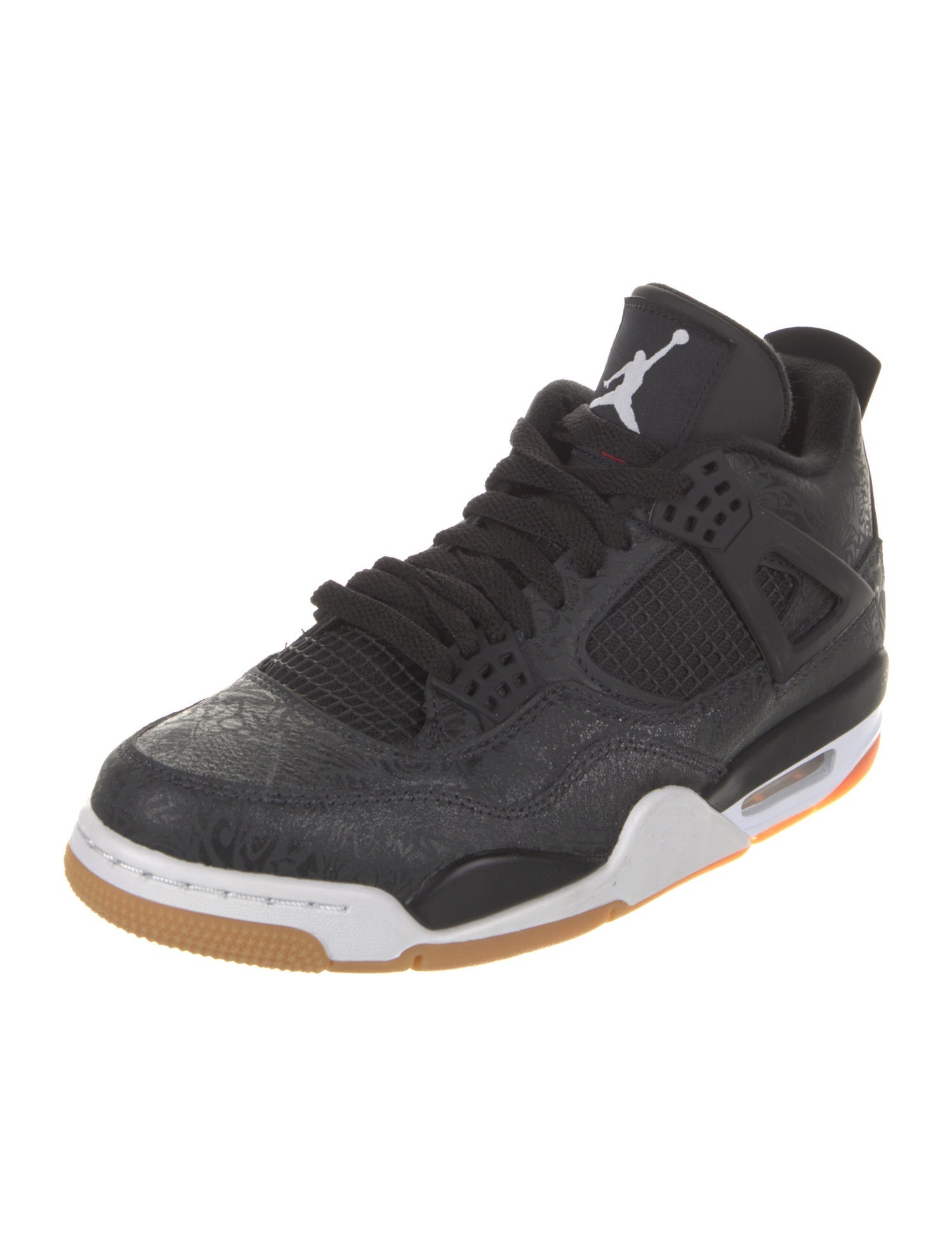 Jordan Leather Colorblock Pattern Athletic Sneakers