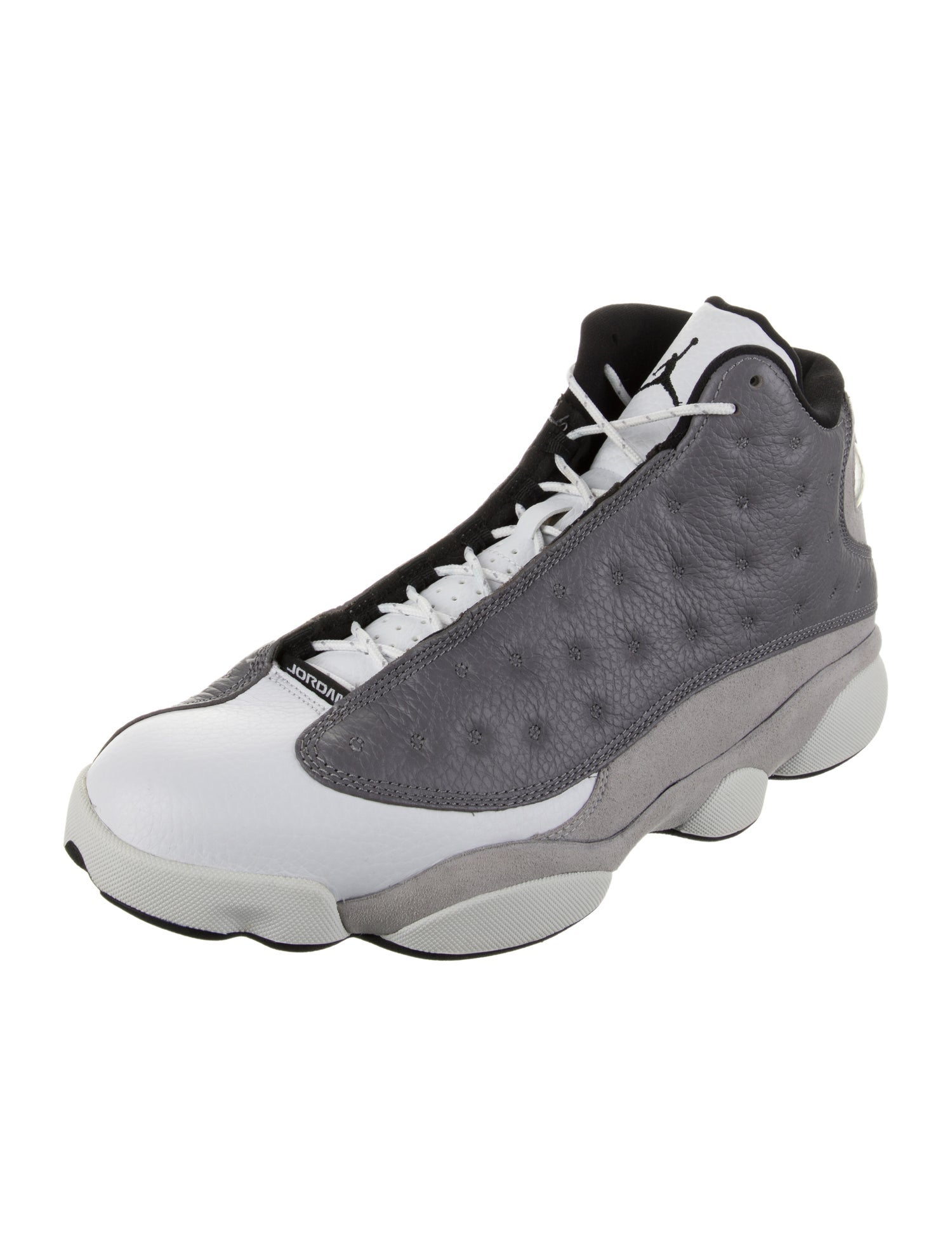 Jordan Leather Colorblock Pattern Sneakers
