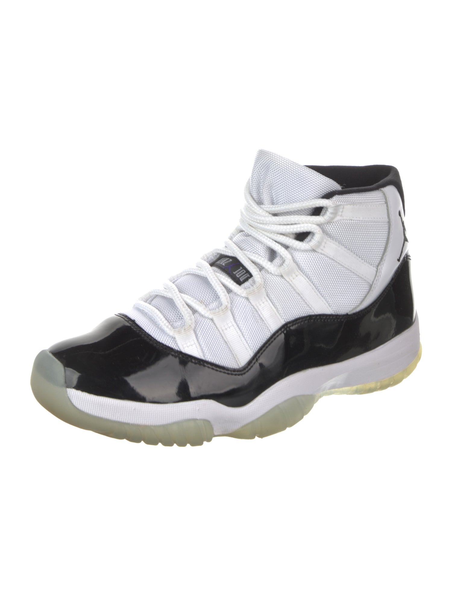 Jordan Patent Leather Colorblock Pattern Sneakers