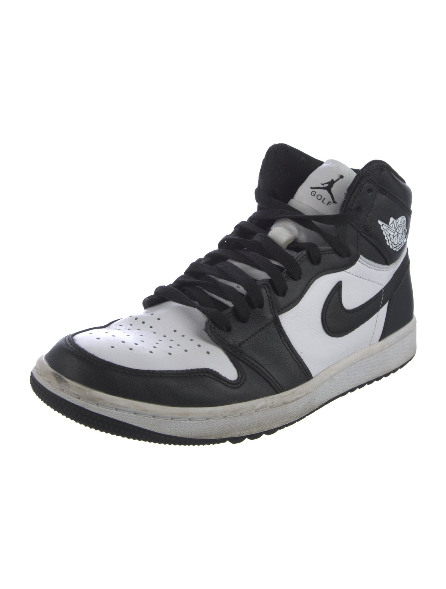 Jordan Leather Colorblock Pattern Sneakers