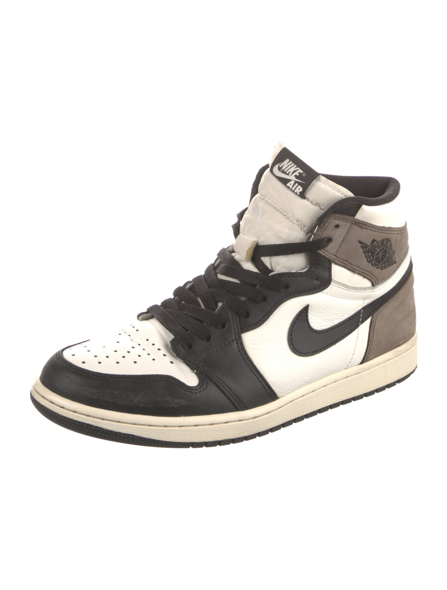 Jordan Leather Colorblock Pattern Sneakers