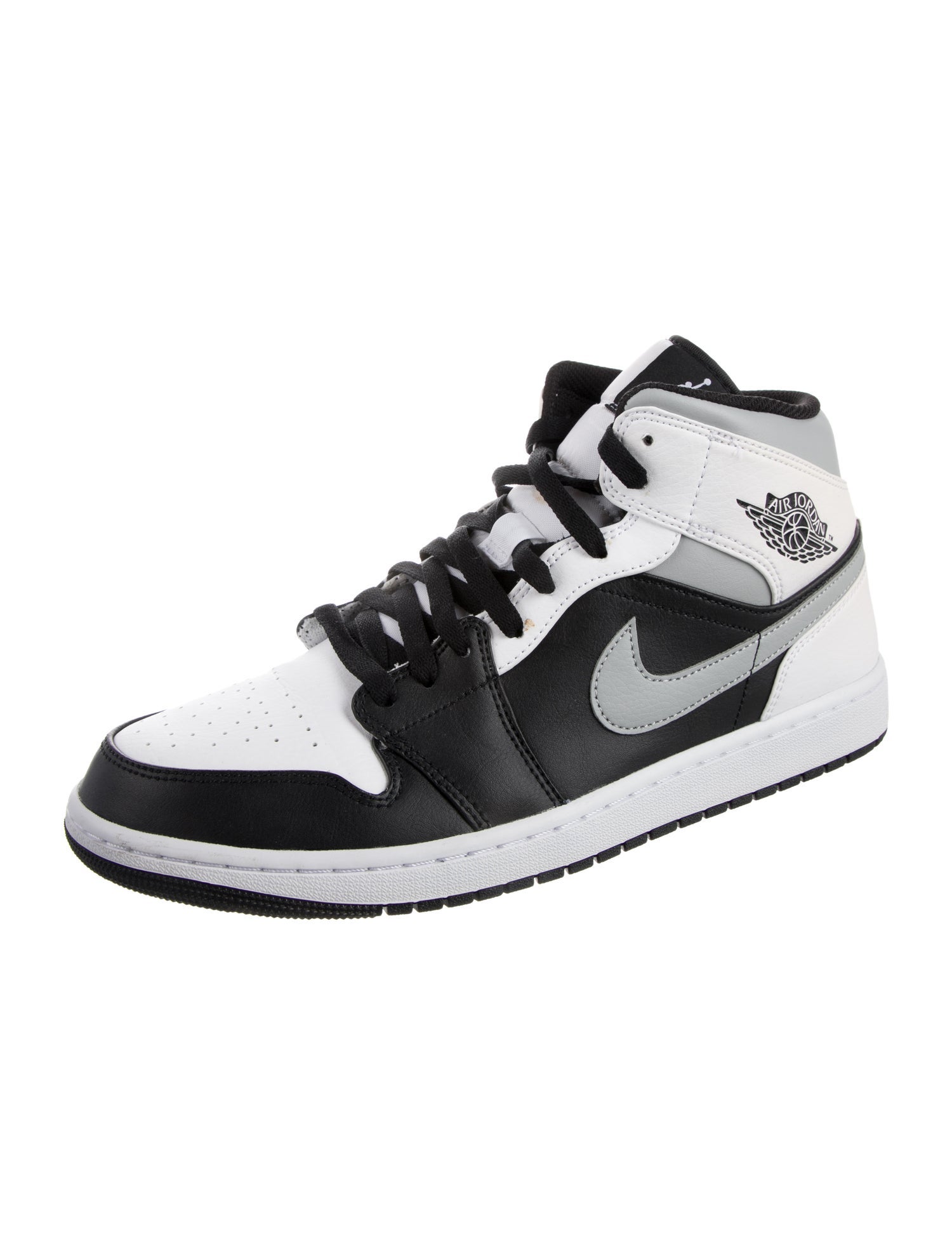 Jordan Leather Colorblock Pattern Sneakers