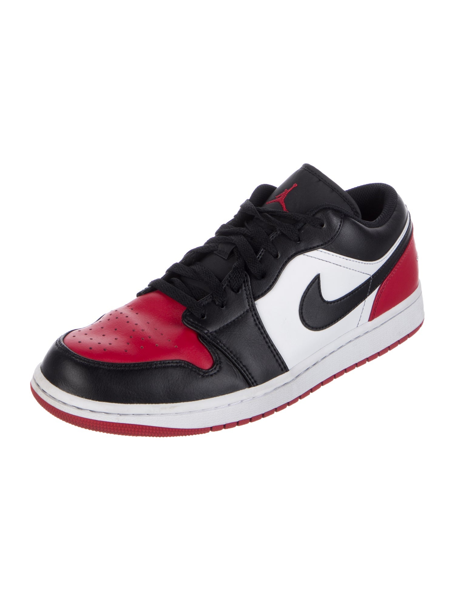 Jordan Leather Colorblock Pattern Sneakers