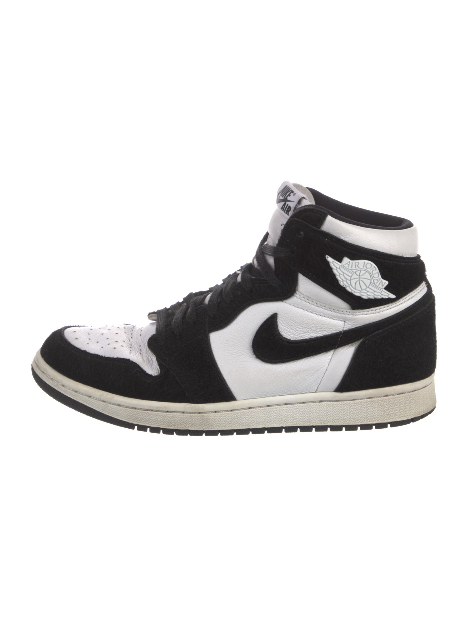 Jordan Leather Colorblock Pattern Sneakers