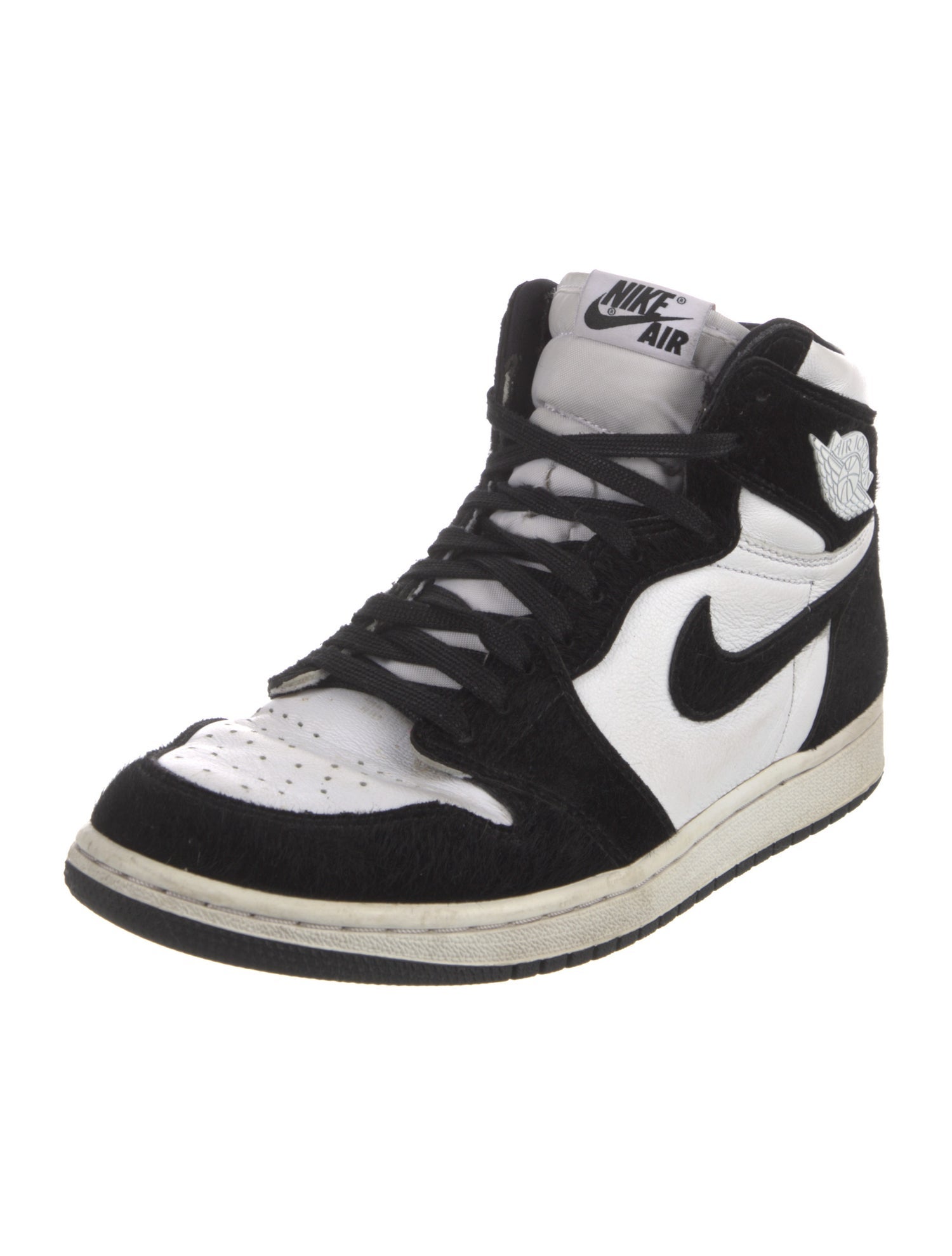 Jordan Leather Colorblock Pattern Sneakers