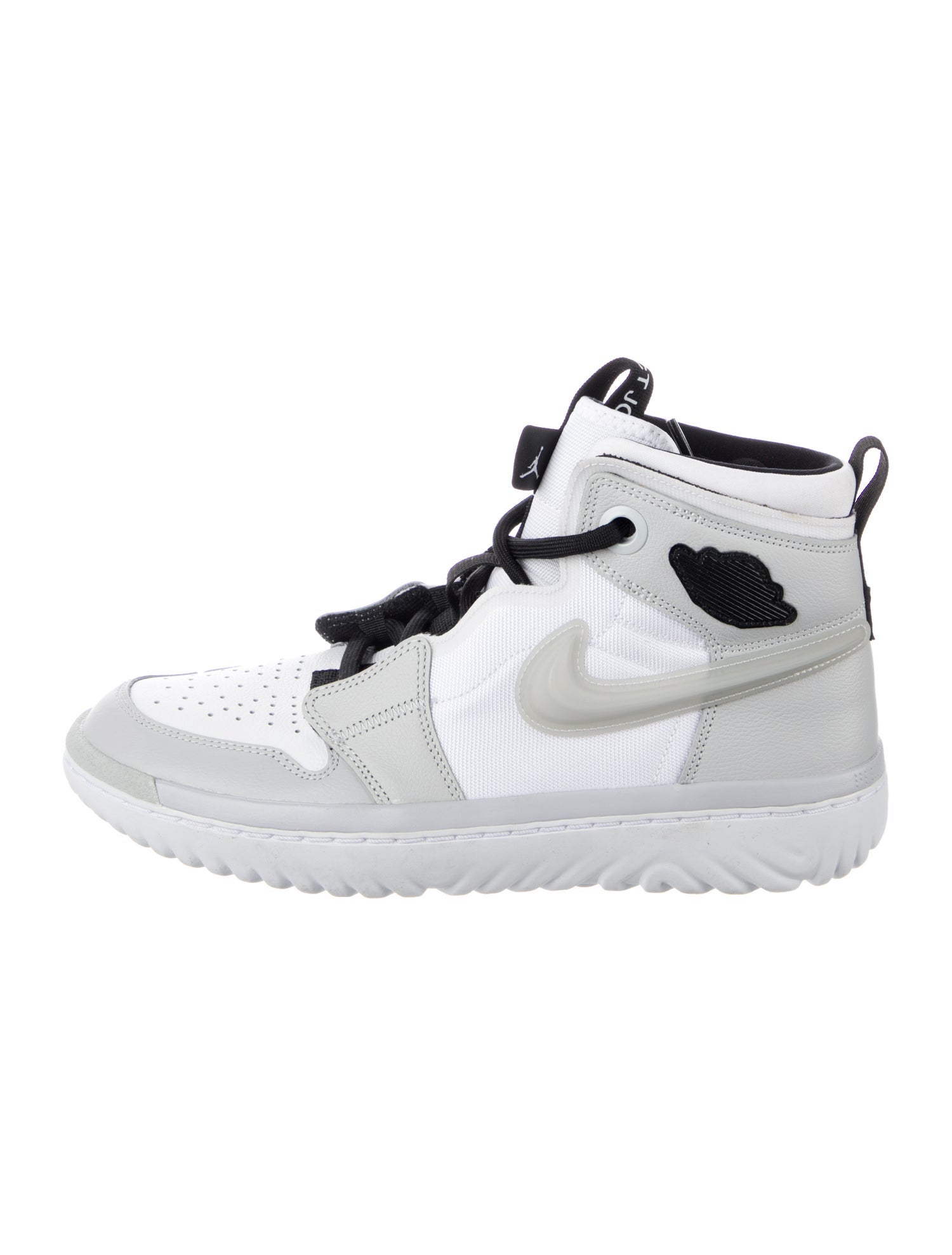 Jordan Leather Colorblock Pattern Sneakers