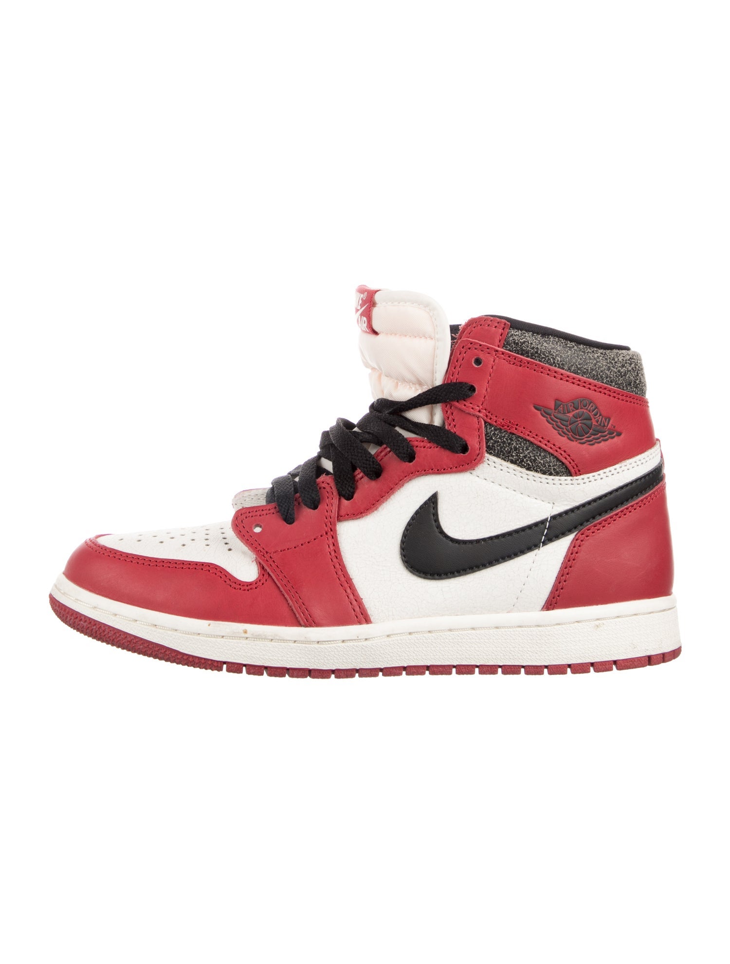 Jordan Leather Colorblock Pattern Sneakers