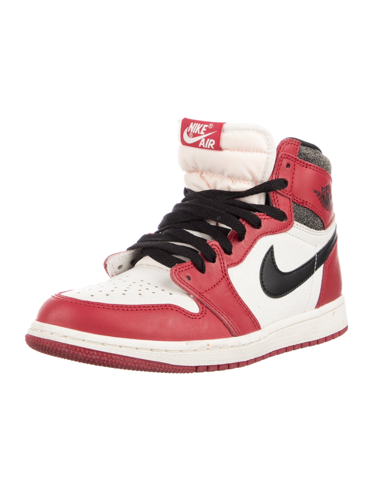 Jordan Leather Colorblock Pattern Sneakers