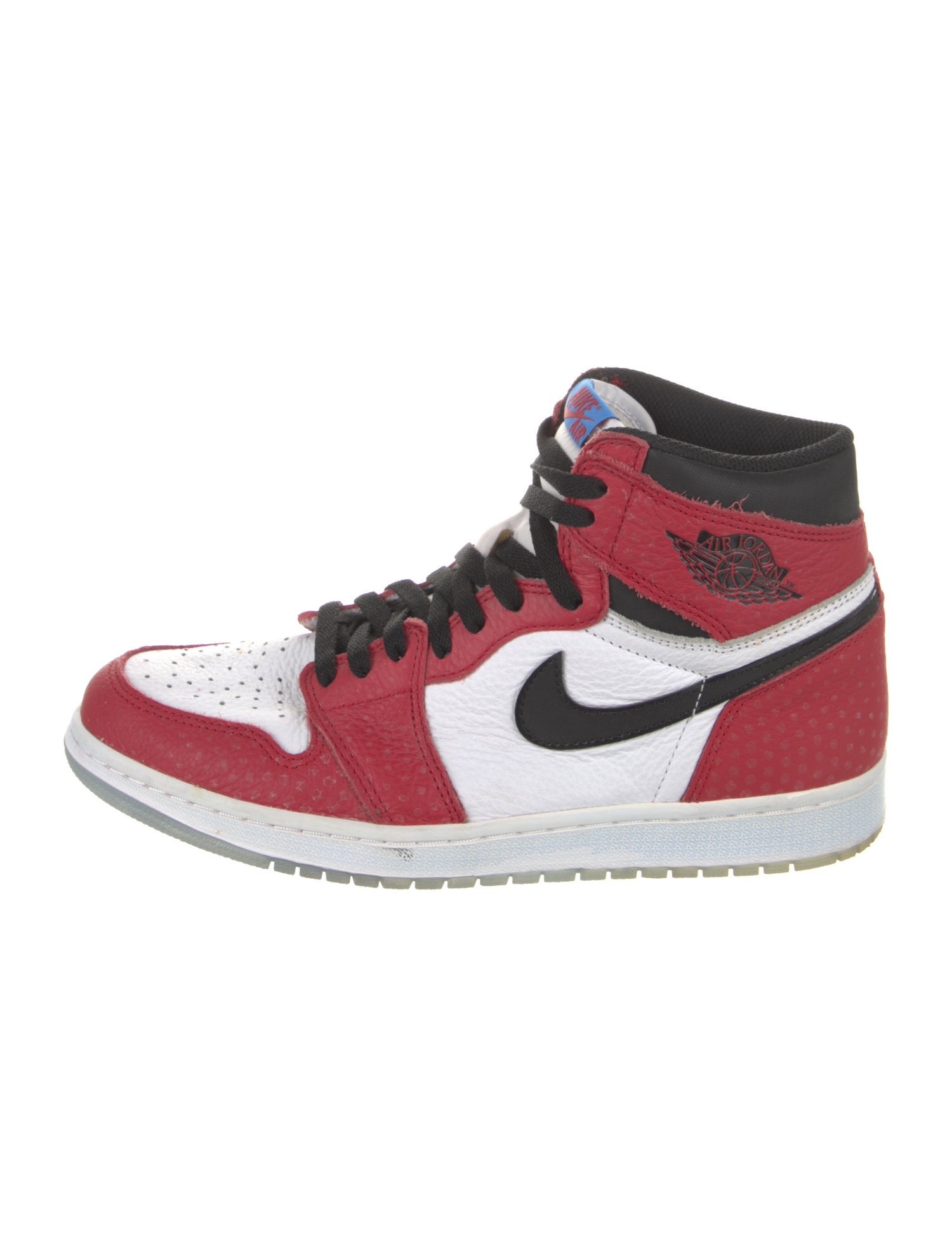 Jordan Leather Colorblock Pattern Sneakers