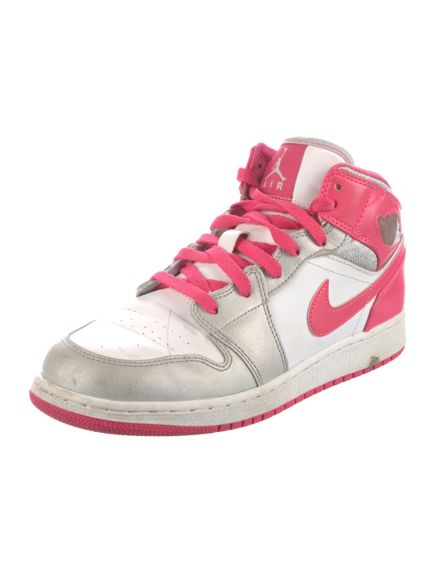 Jordan Leather Colorblock Pattern Sneakers