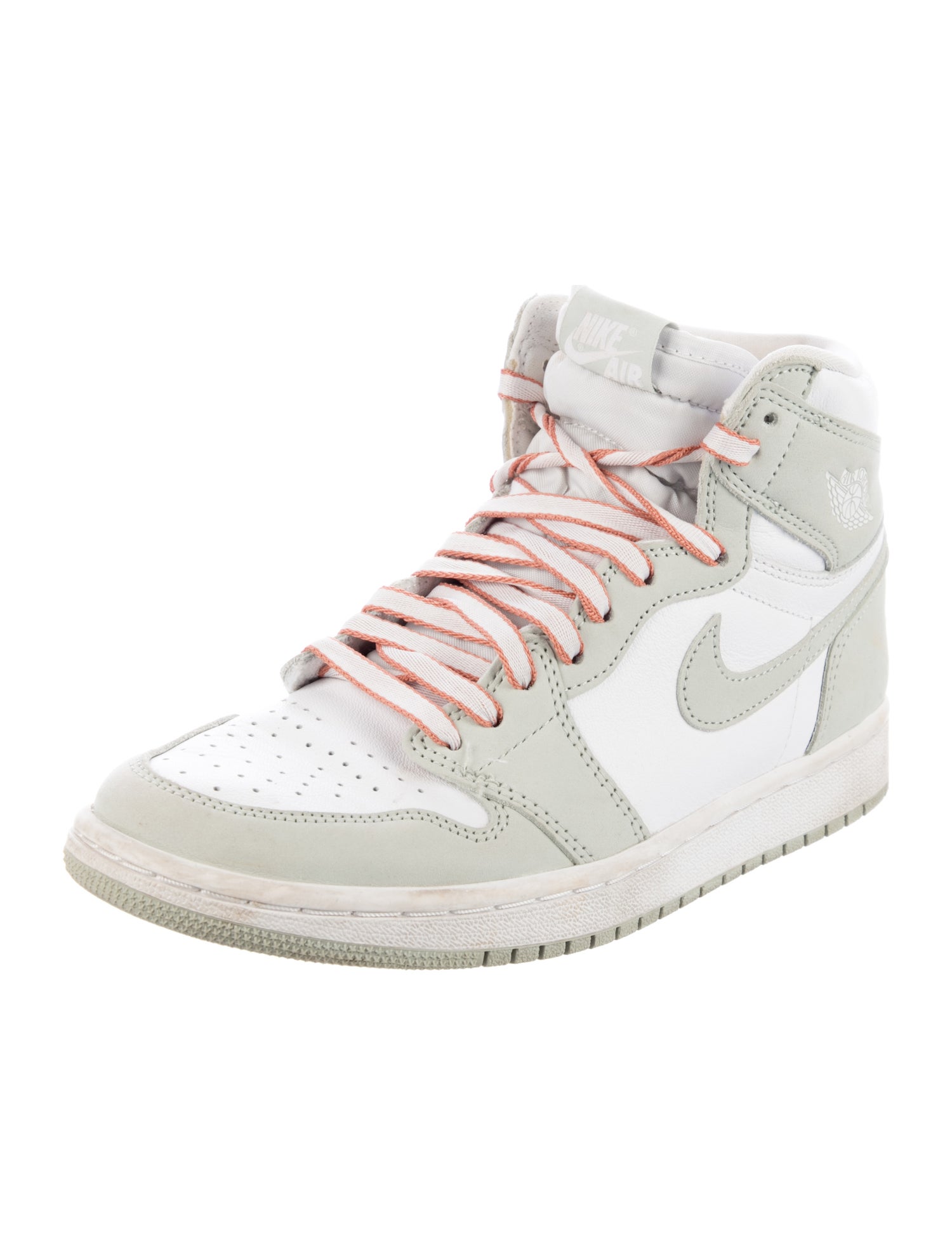 Jordan Leather Colorblock Pattern Chunky Sneakers