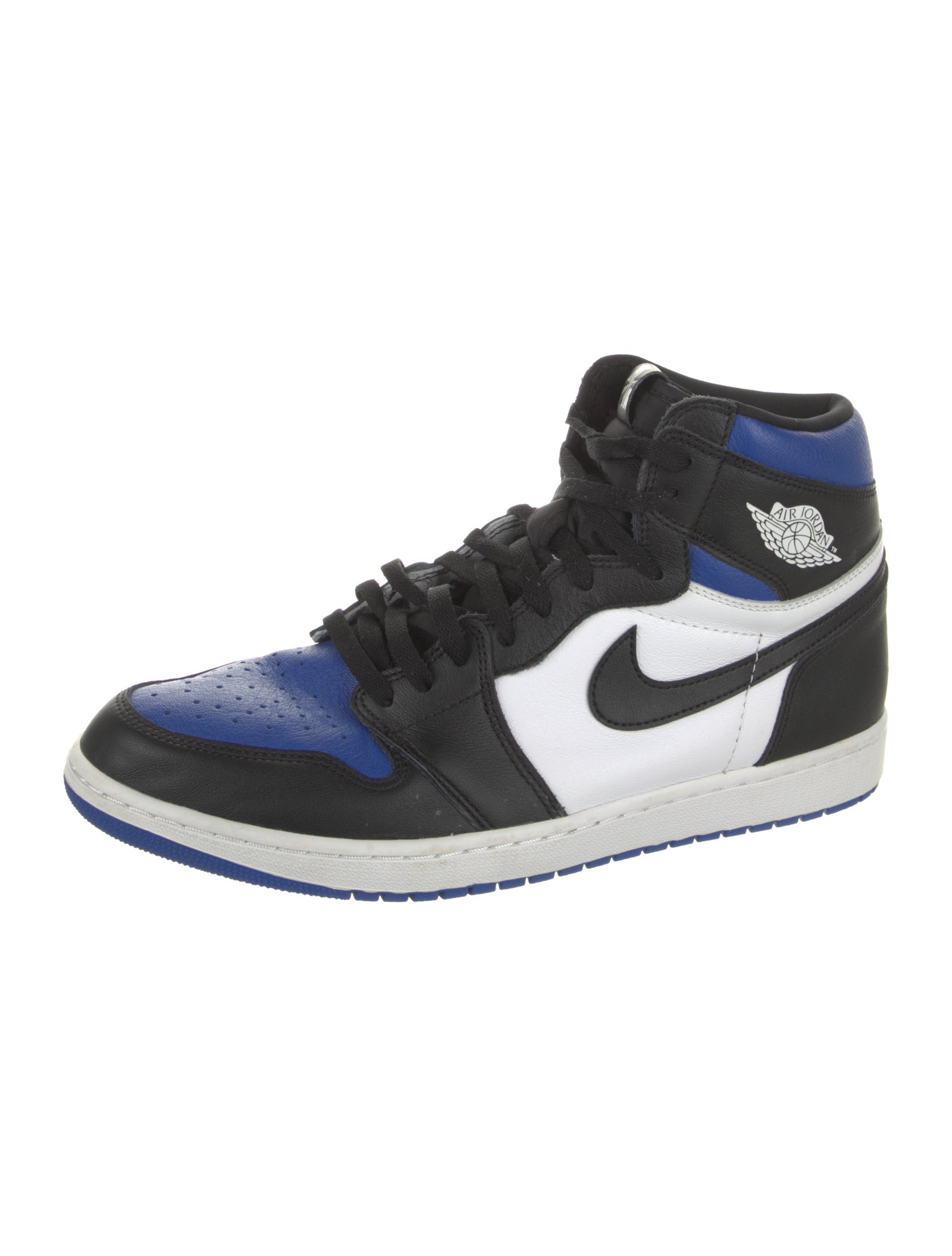 Jordan Leather Colorblock Pattern Sneakers