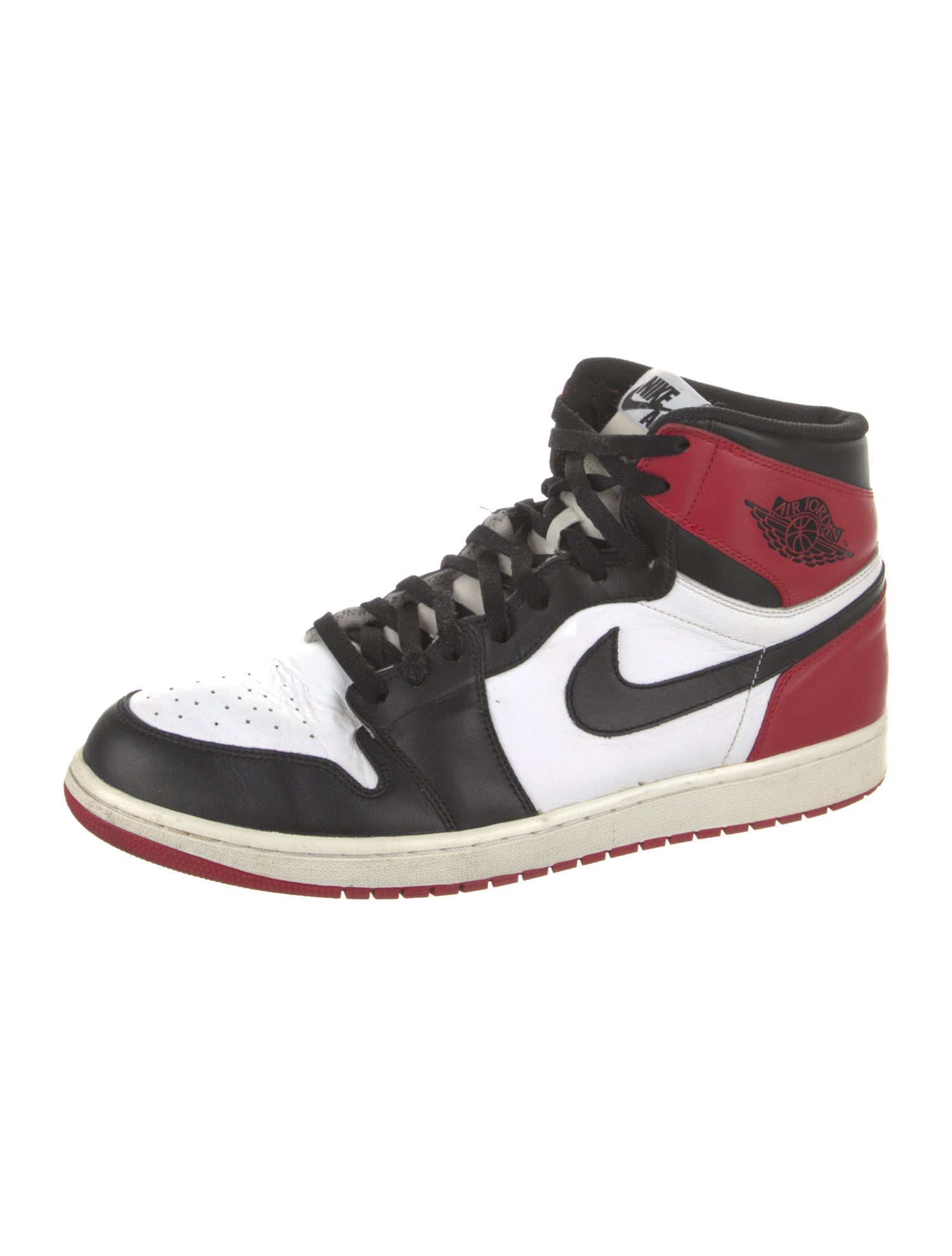 Jordan Leather Colorblock Pattern Sneakers