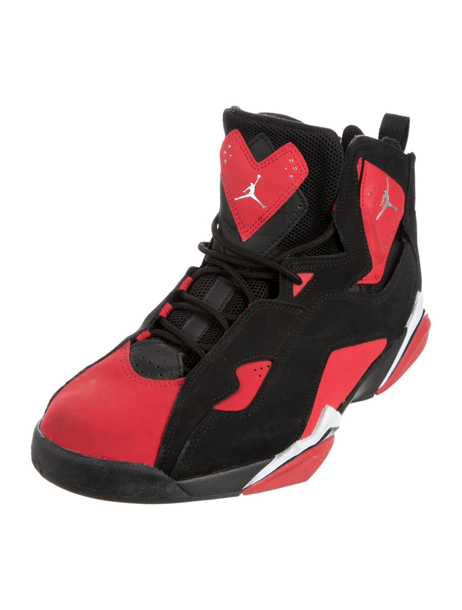 Jordan Leather Colorblock Pattern Sneakers