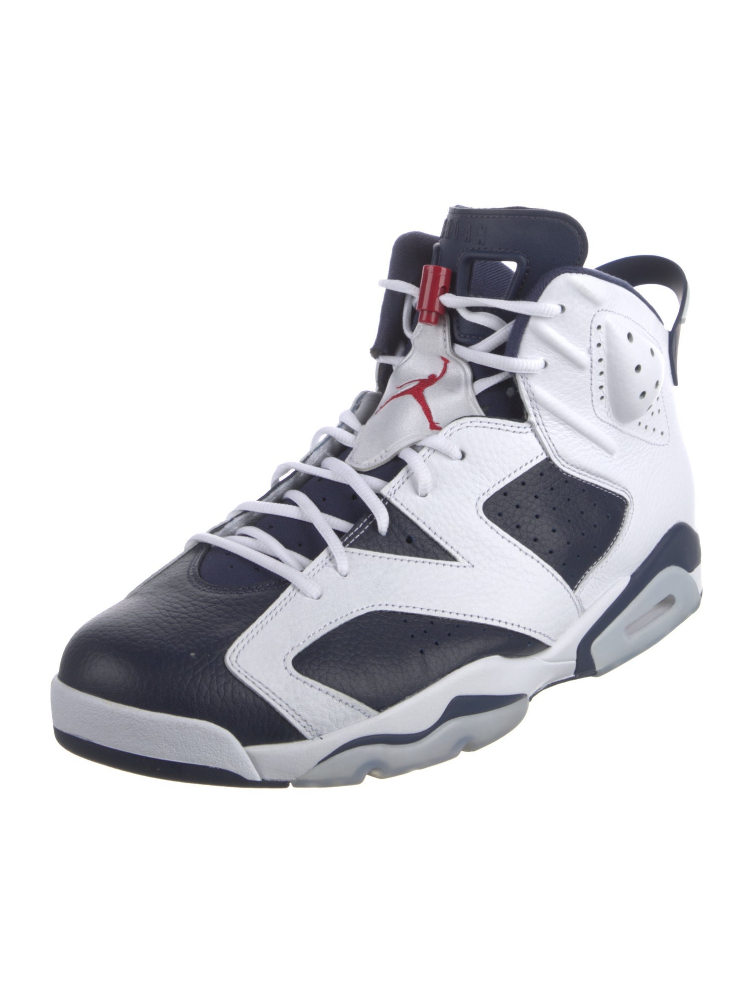 Jordan Leather Colorblock Pattern Sneakers